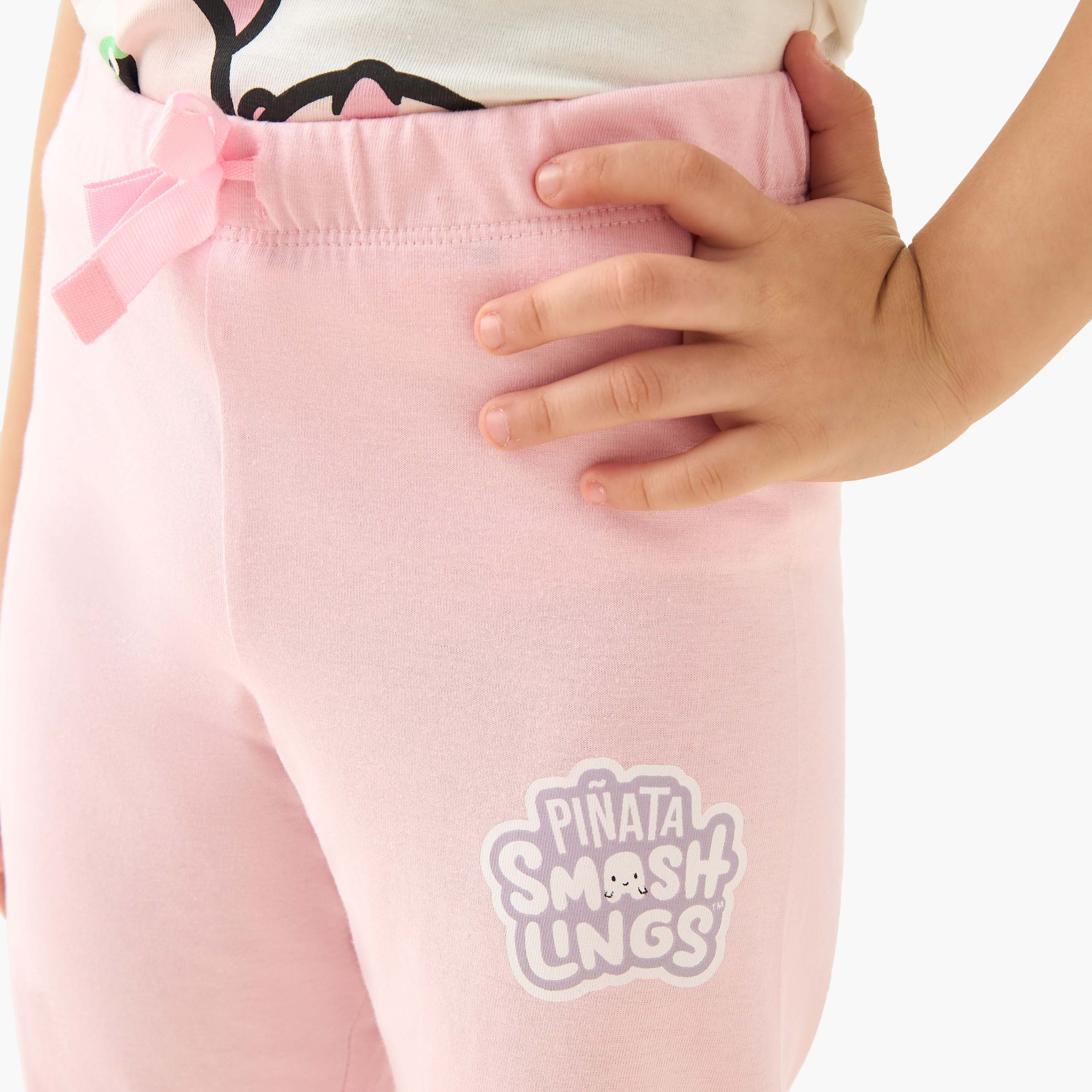 Pinata Smashlings Print T-shirt and Pyjamas - Set of 2-girls-clothing-nightwear-image-8