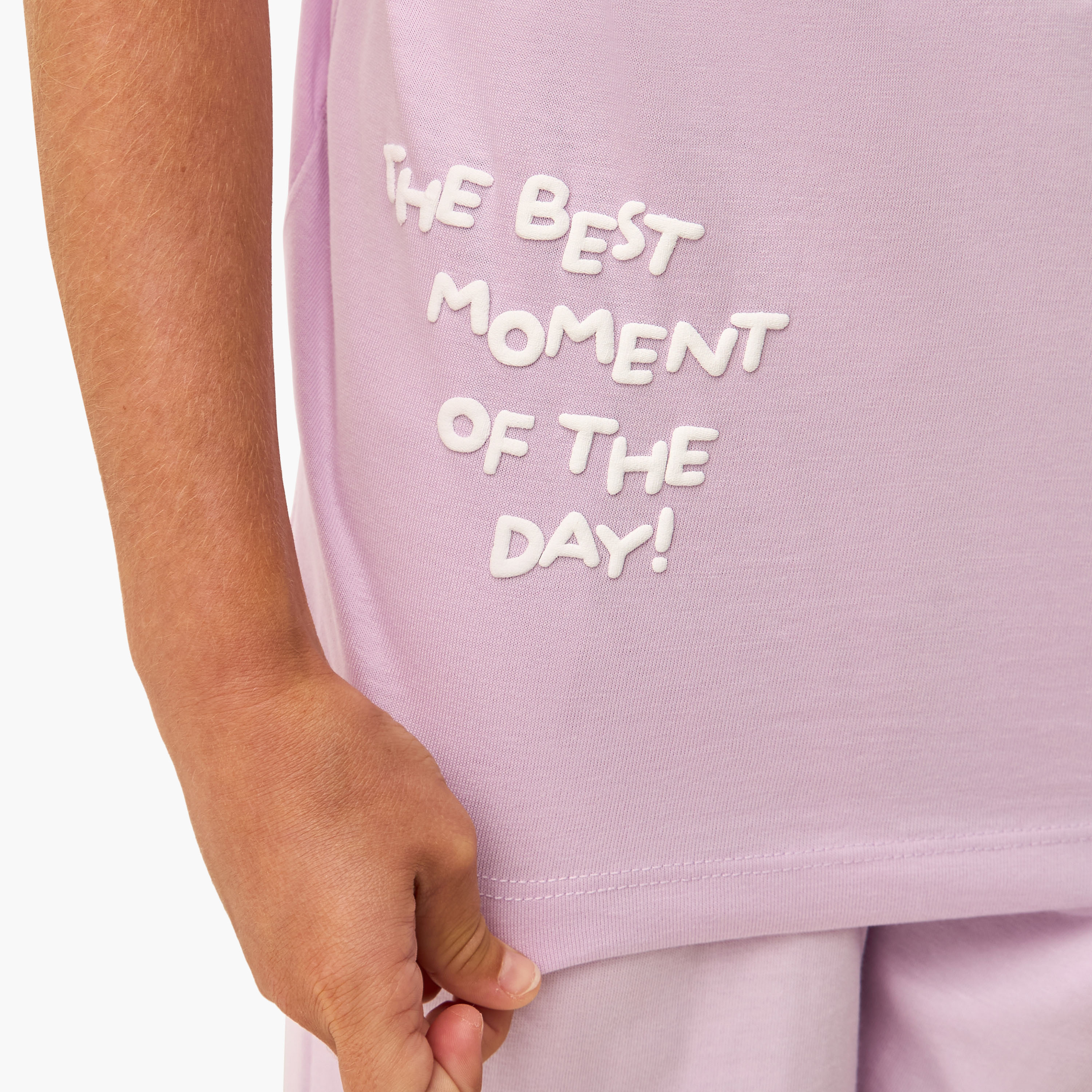 Juniors Printed T-shirts and Pyjamas - Set of 2-girls-clothing-nightwear-image-7