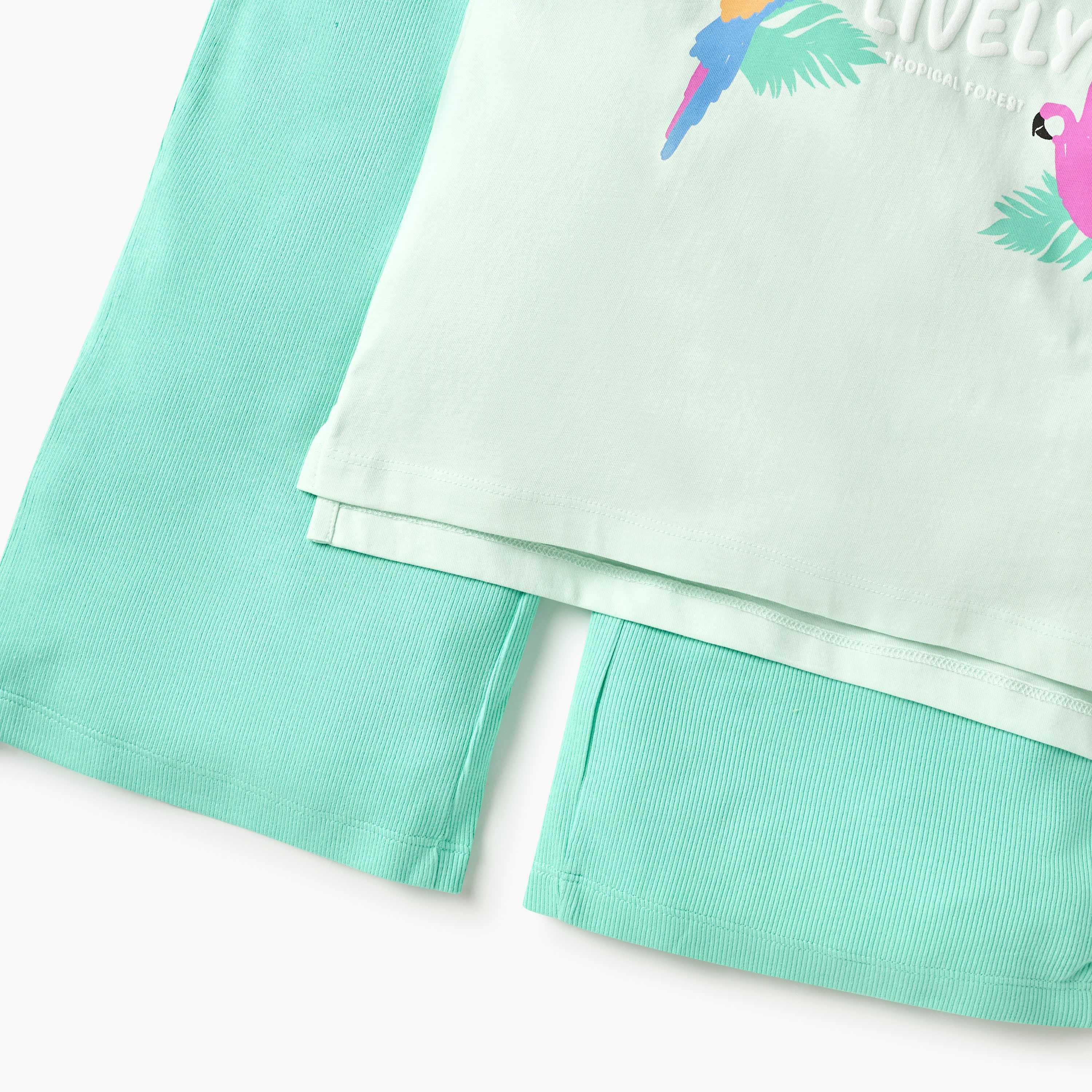 Juniors Printed T-shirt and Pyjama Set-girls-clothing-nightwear-image-5