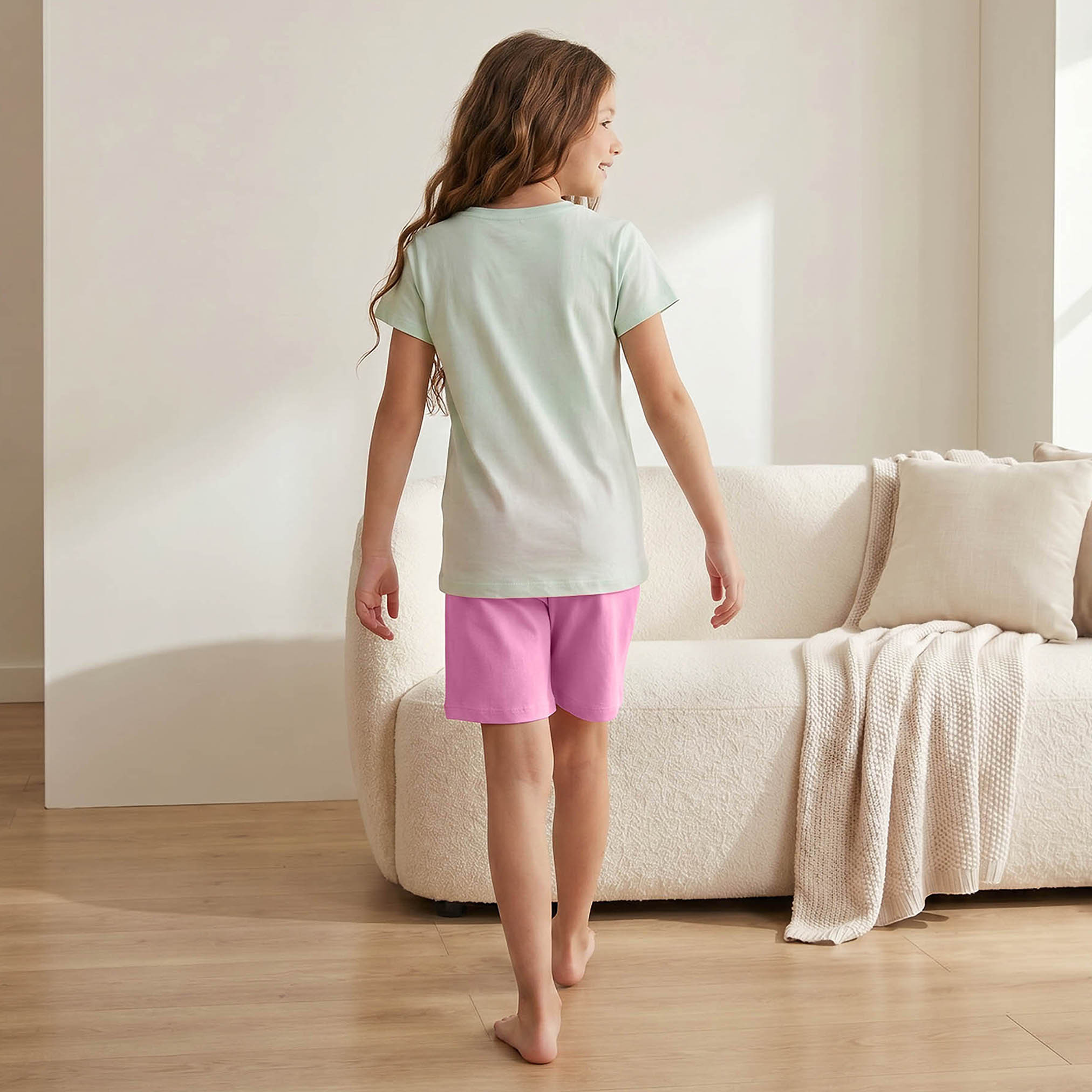 Juniors Printed T-shirts and Pyjamas - Set of 2-girls-clothing-nightwear-image-3