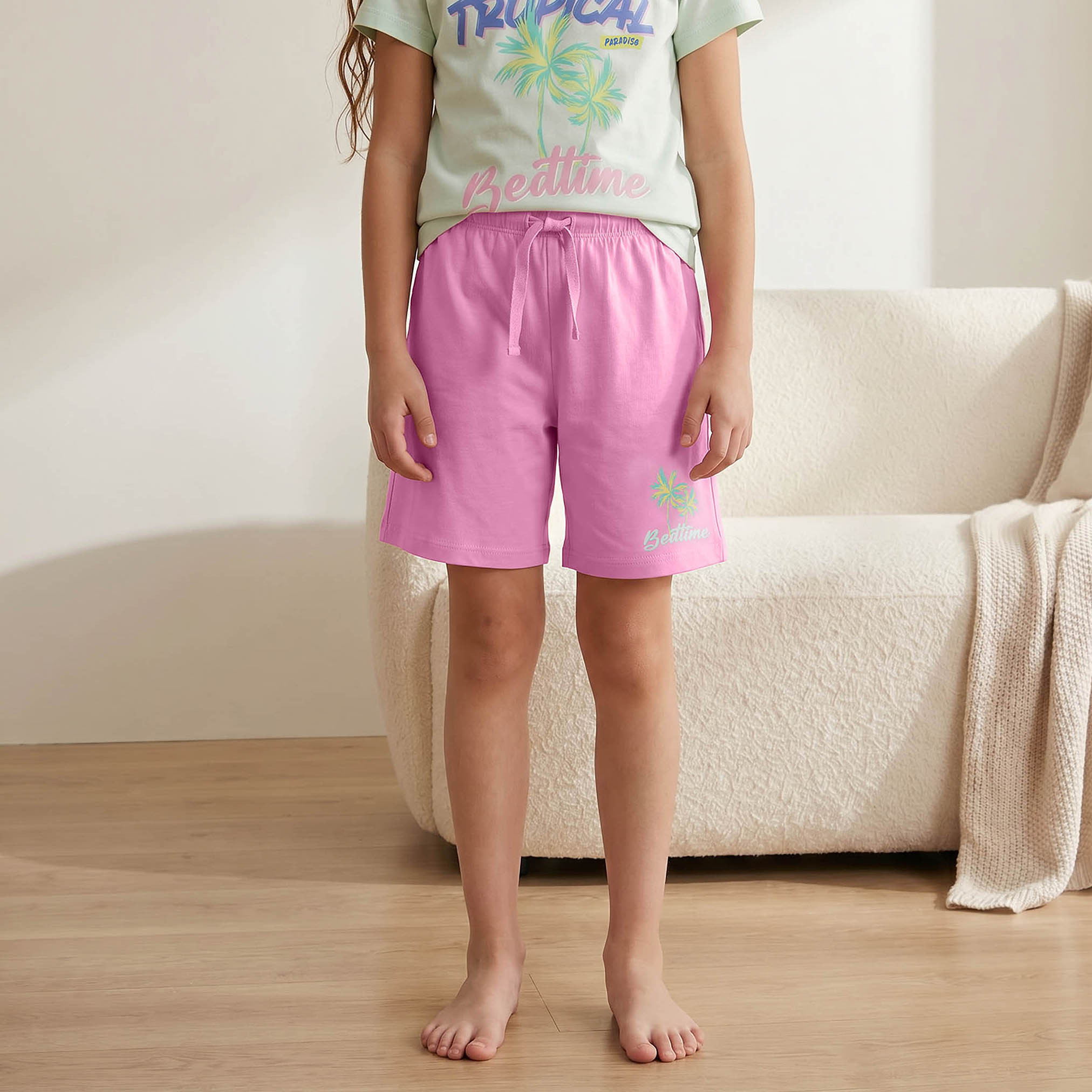 Juniors Printed T-shirts and Pyjamas - Set of 2-girls-clothing-nightwear-image-4