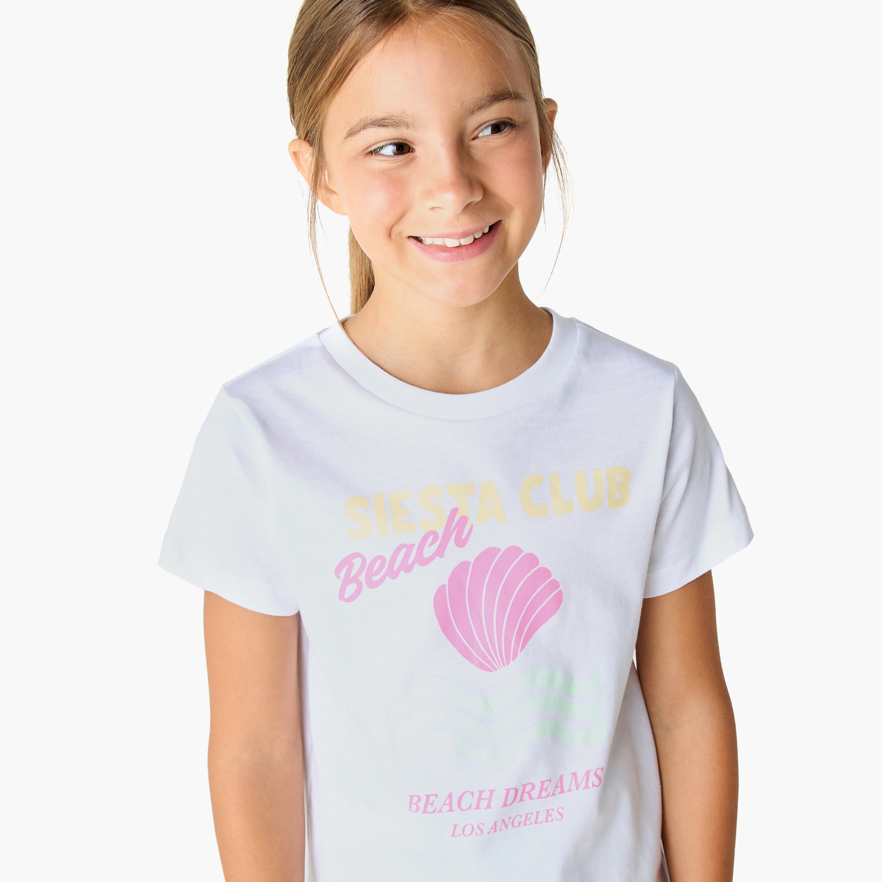 Juniors Printed T-shirts and Pyjamas - Set of 3-girls-clothing-nightwear-image-5