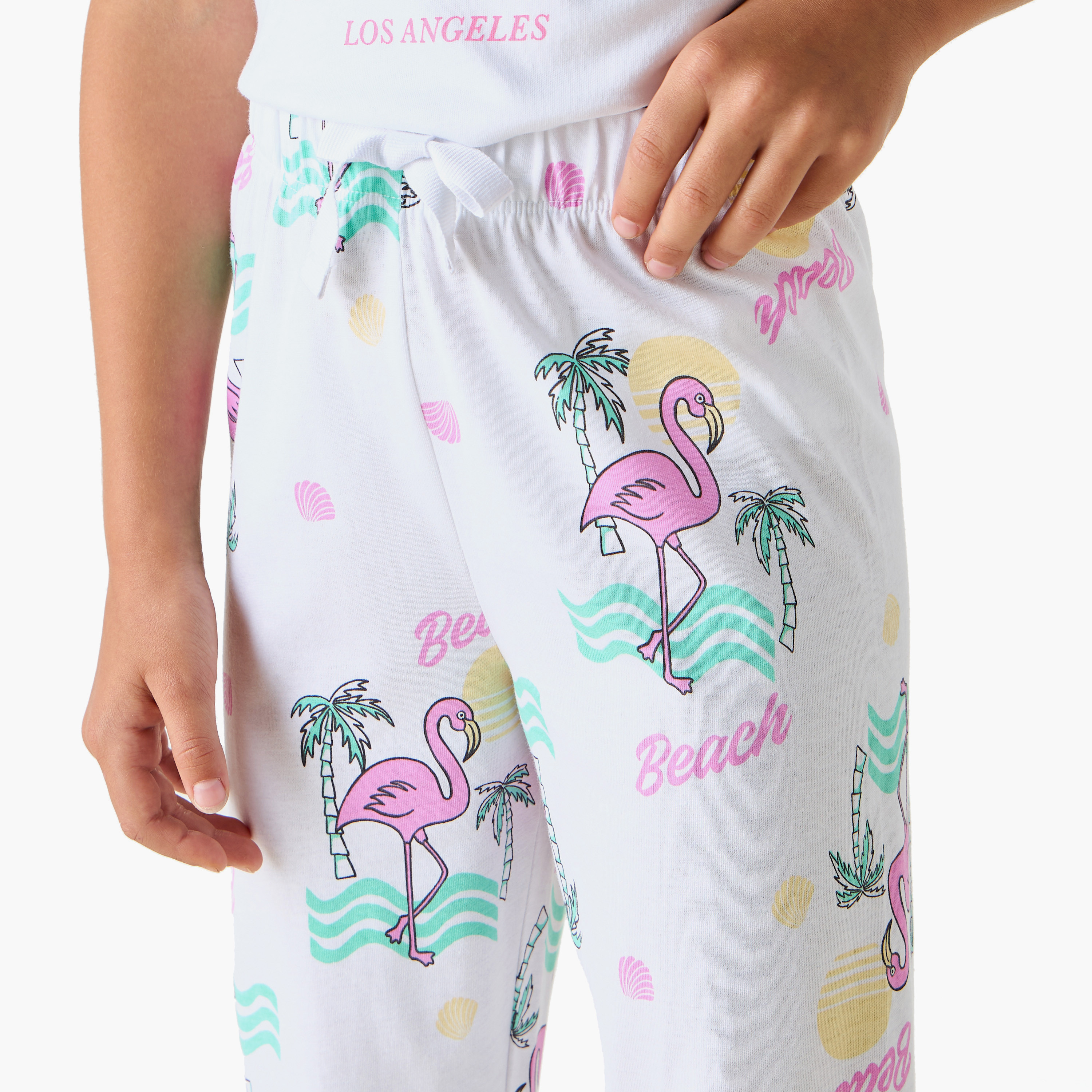 Juniors Printed T-shirts and Pyjamas - Set of 3-girls-clothing-nightwear-image-6
