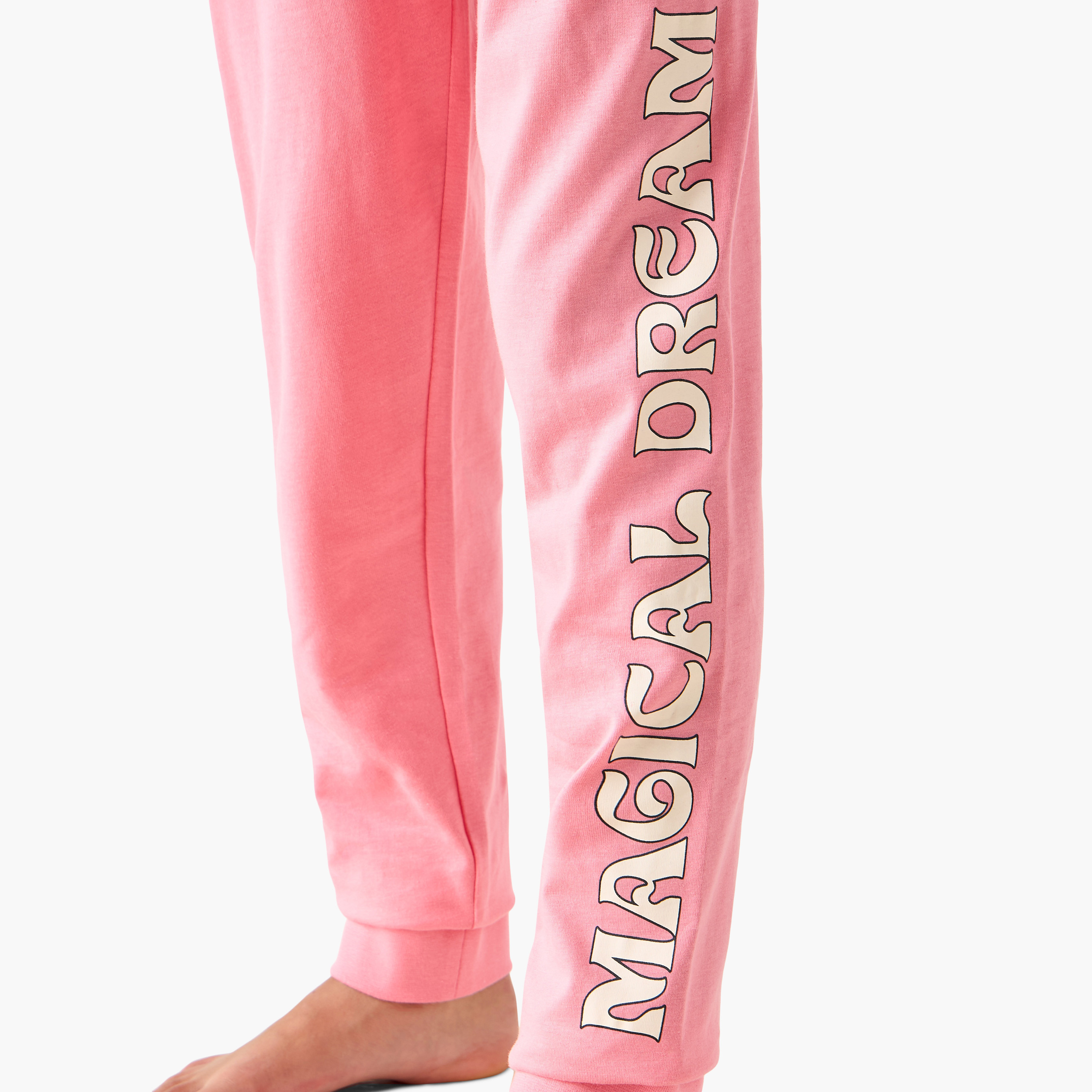 Juniors Printed T-shirt and Pyjamas - Set of 3-girls-clothing-nightwear-image-8