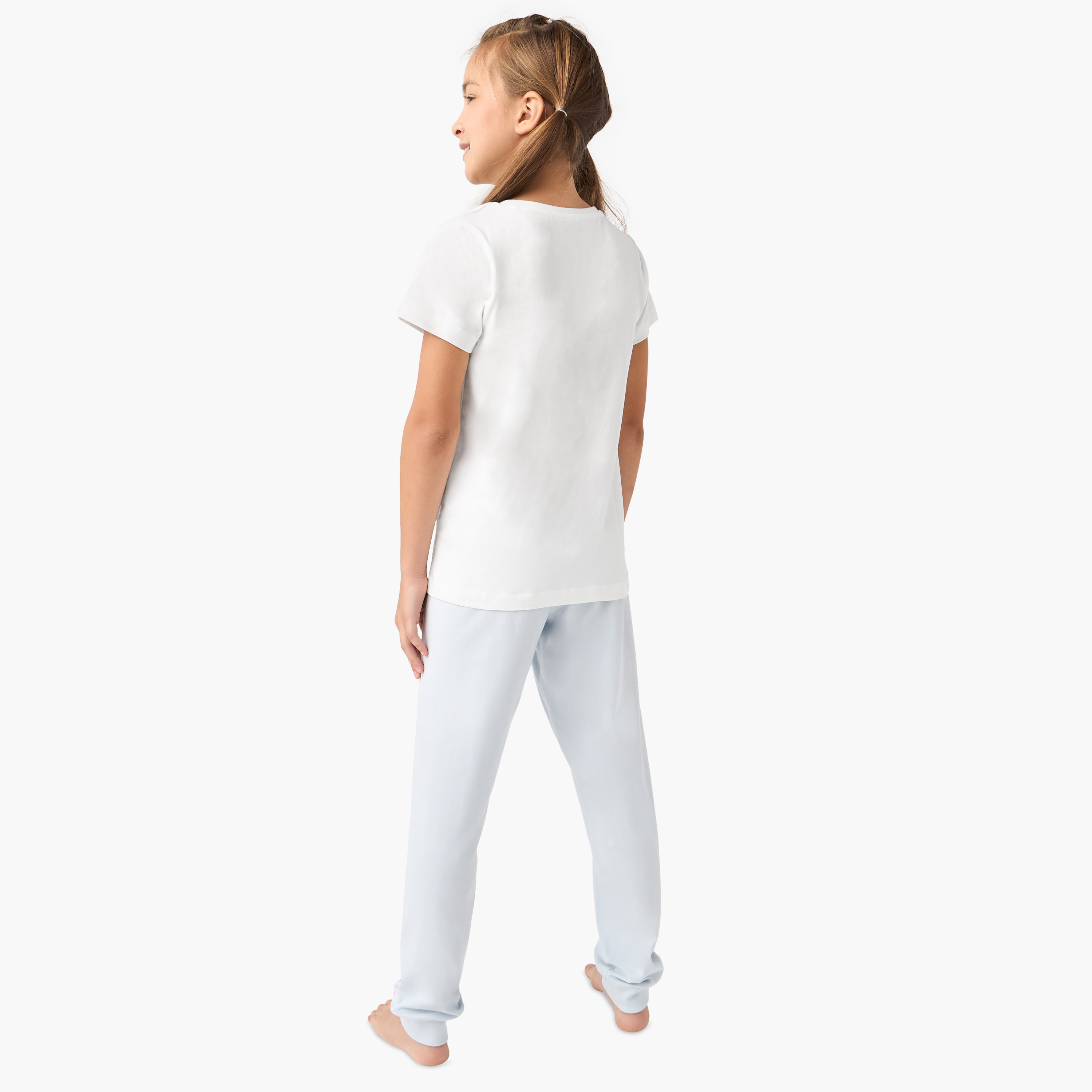 طقم بنطلون بيجاما وتيشيرت بطبعات يونيكورن من جونيورز-girls-clothing-nightwear-image-4