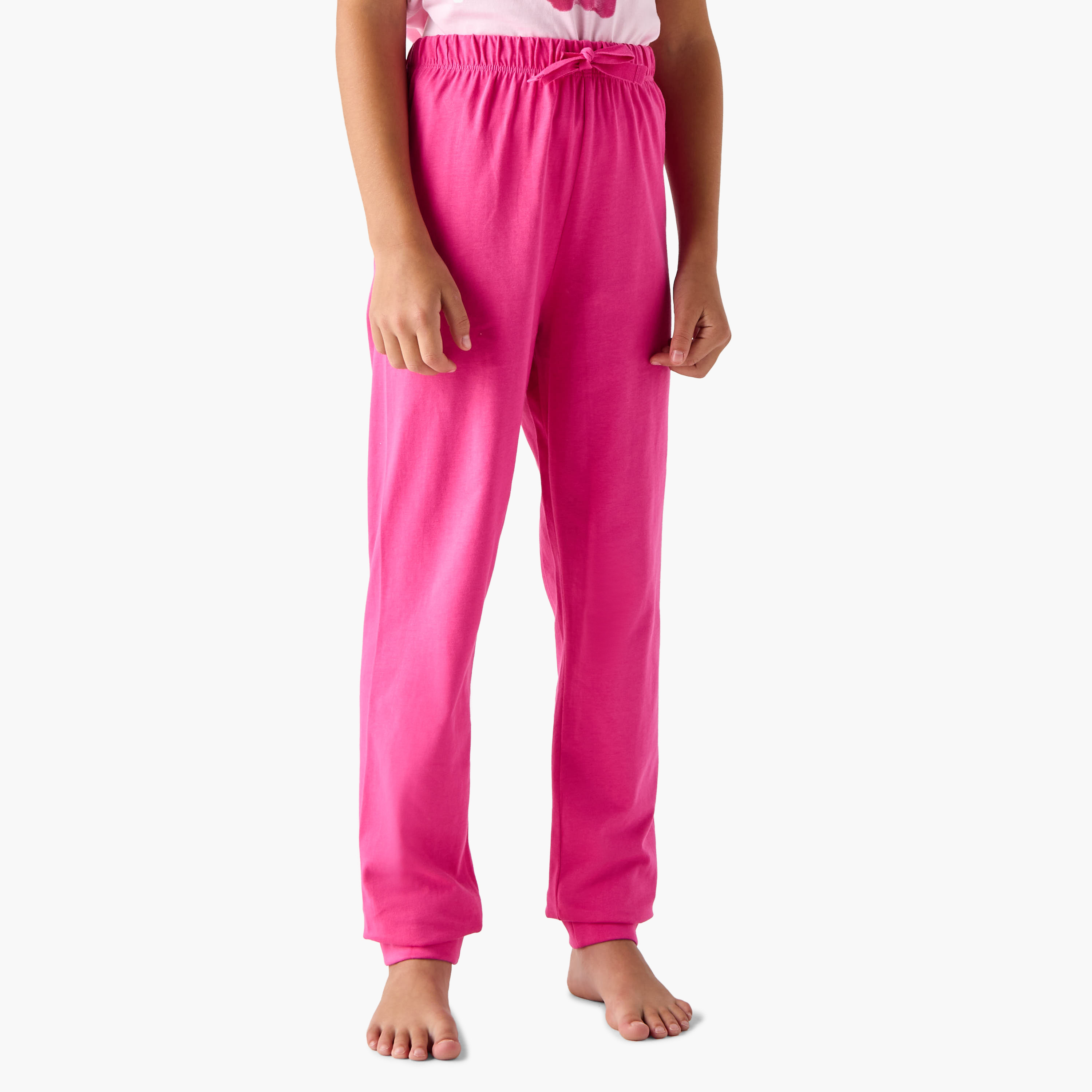 طقم تيشيرت وبنطلون بيجاما بطبعات زهرية من جونيورز-girls-clothing-nightwear-image-3