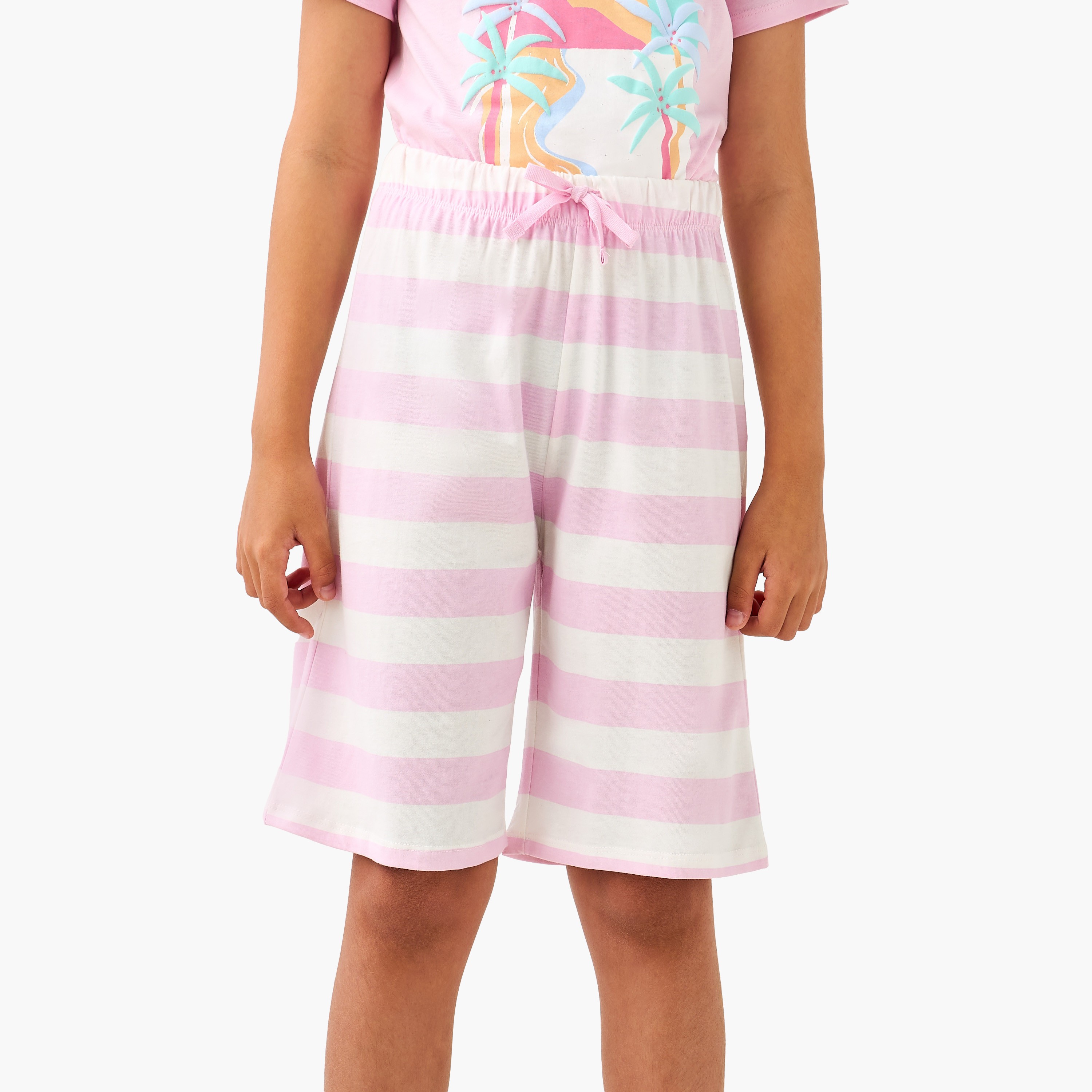 Juniors Printed T-shirts and Pyjamas - Set of 2-girls-clothing-nightwear-image-4