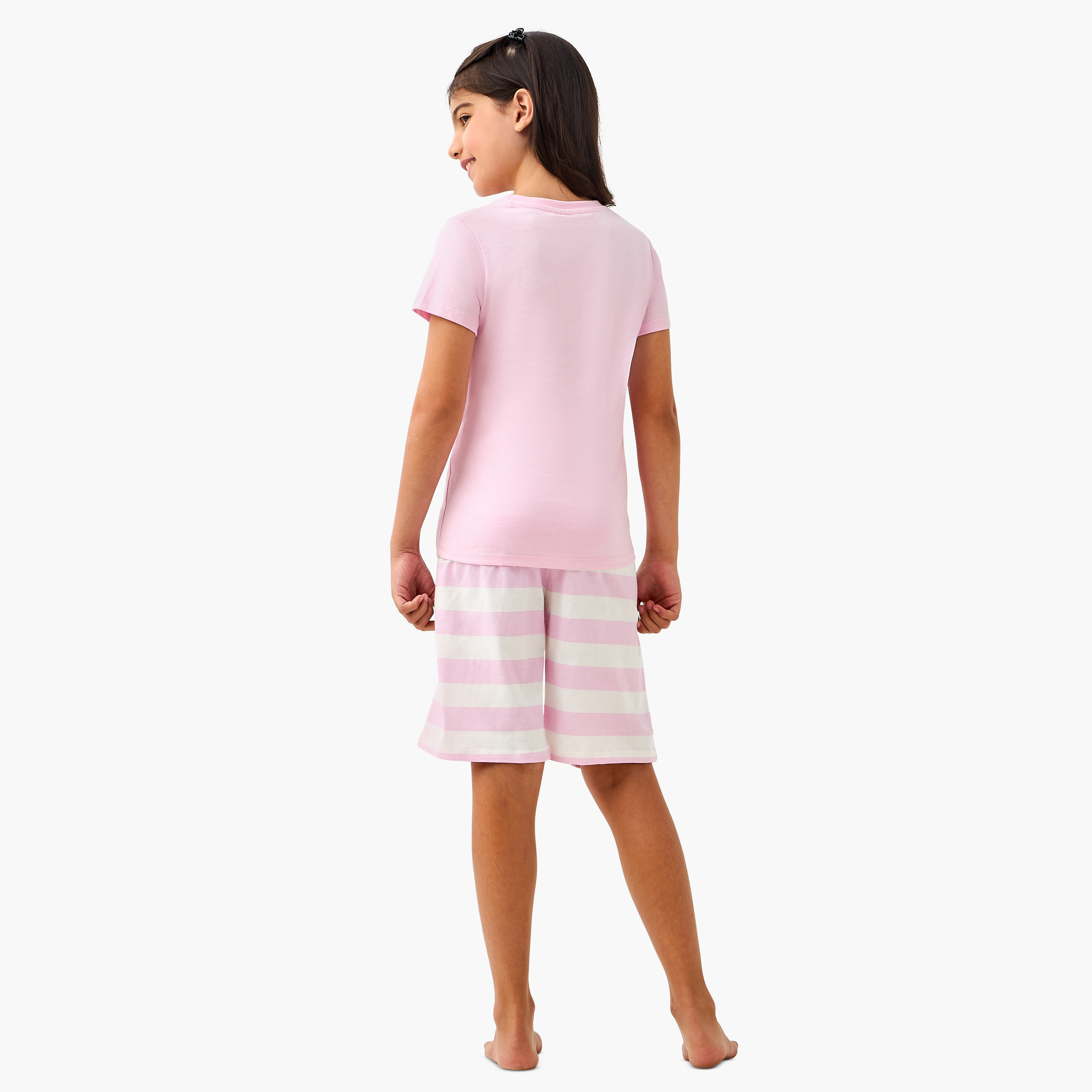 Juniors Printed T-shirts and Pyjamas - Set of 2-girls-clothing-nightwear-image-5
