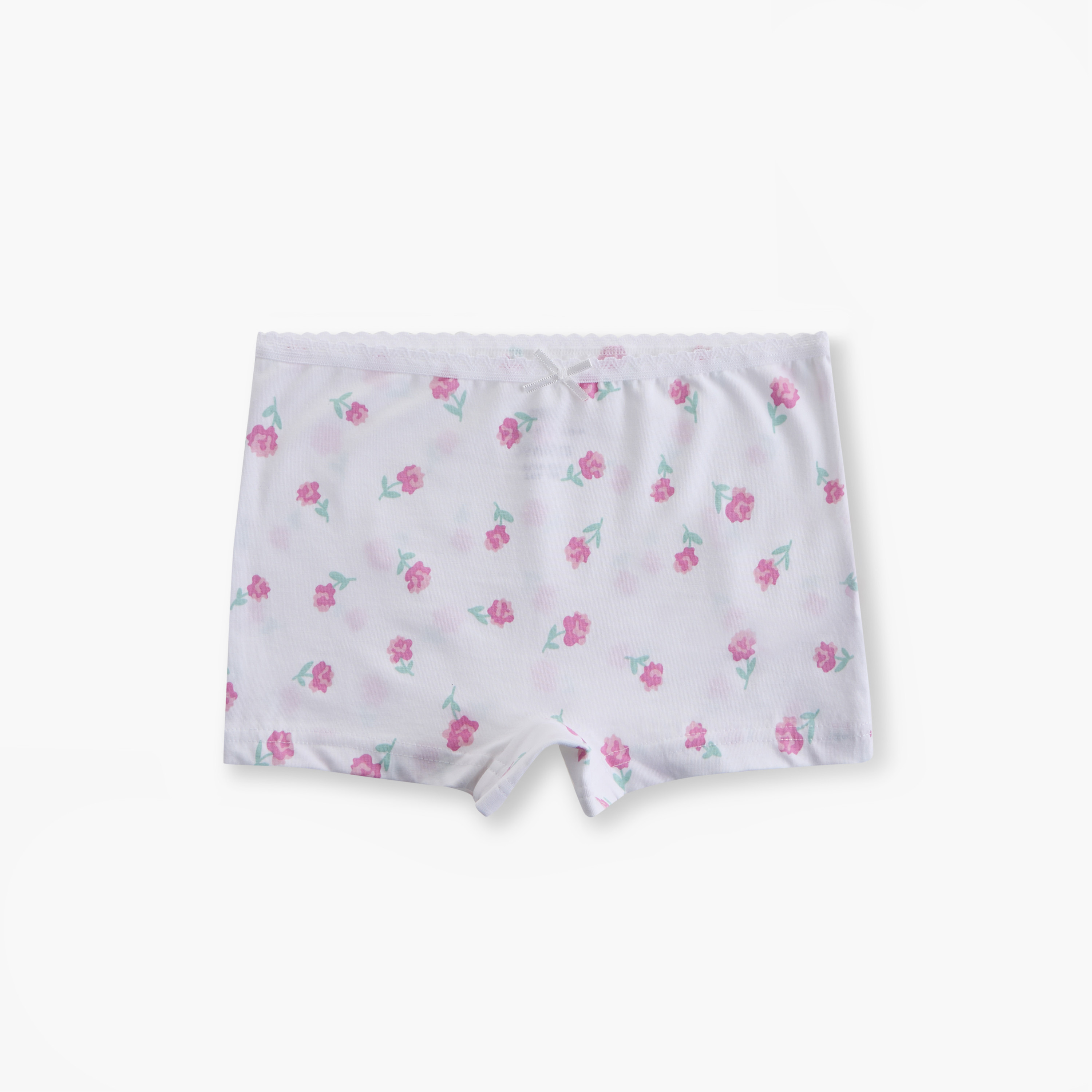 Juniors Printed Boxers with Lace Trim - Set of 5-girls-clothing-innerwear-panties-image-2