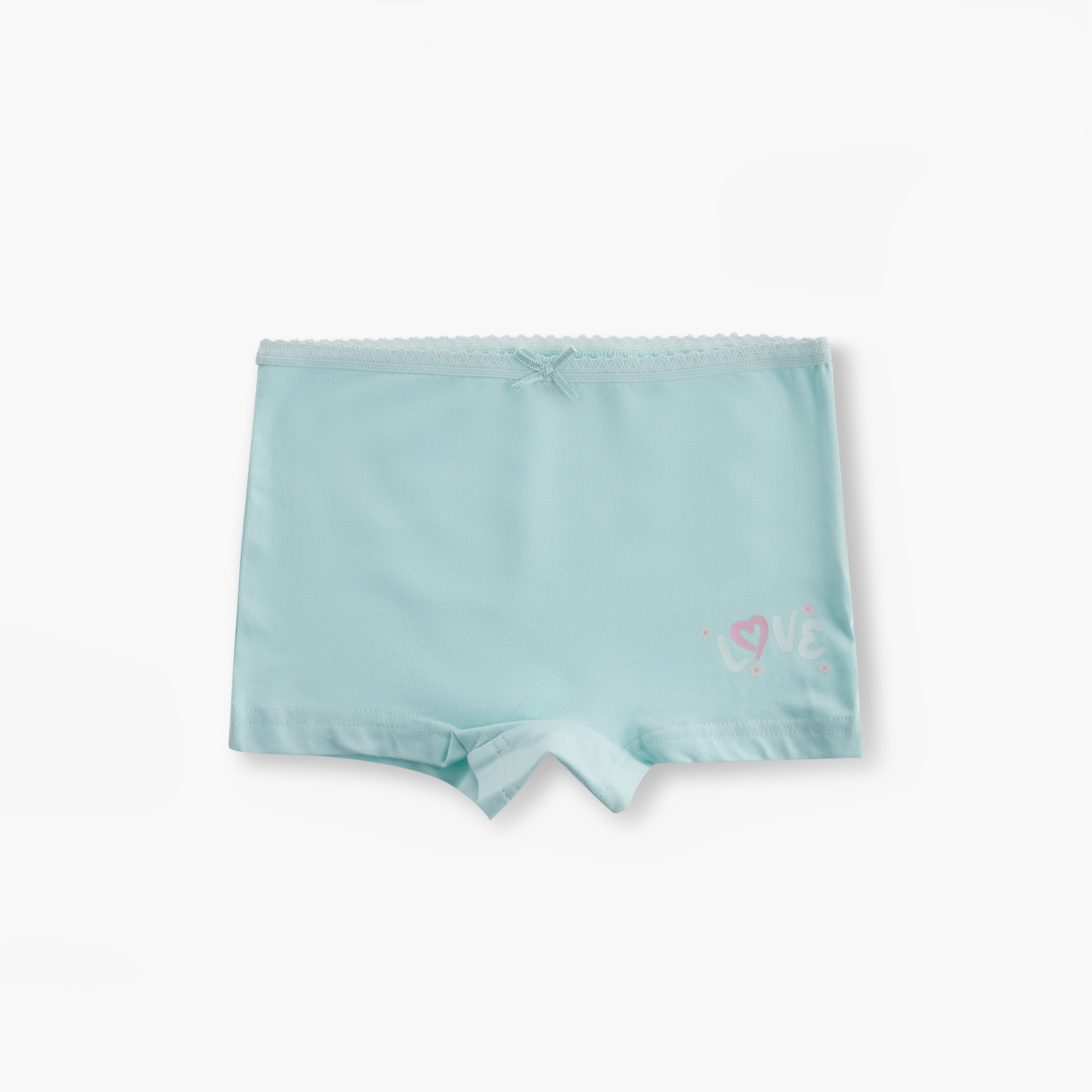 Juniors Printed Boxers with Lace Trim - Set of 5-girls-clothing-innerwear-panties-image-3