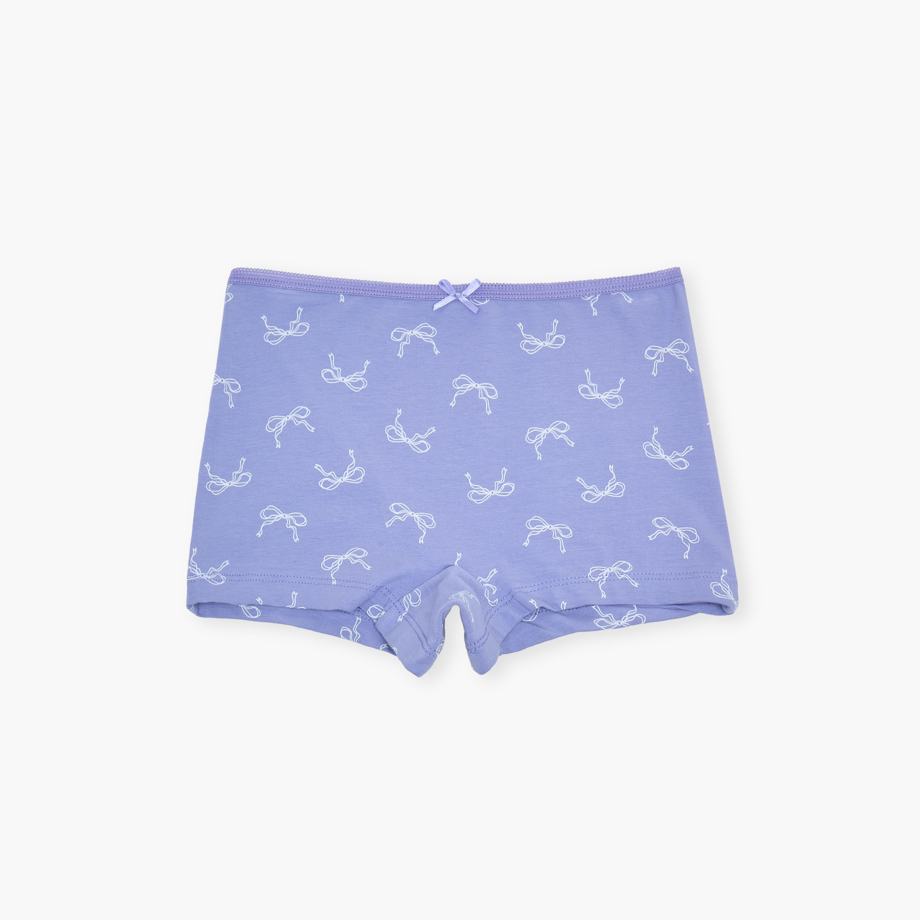 Juniors Printed Briefs with Bow Detail - Set of 5-girls-clothing-innerwear-panties-image-2