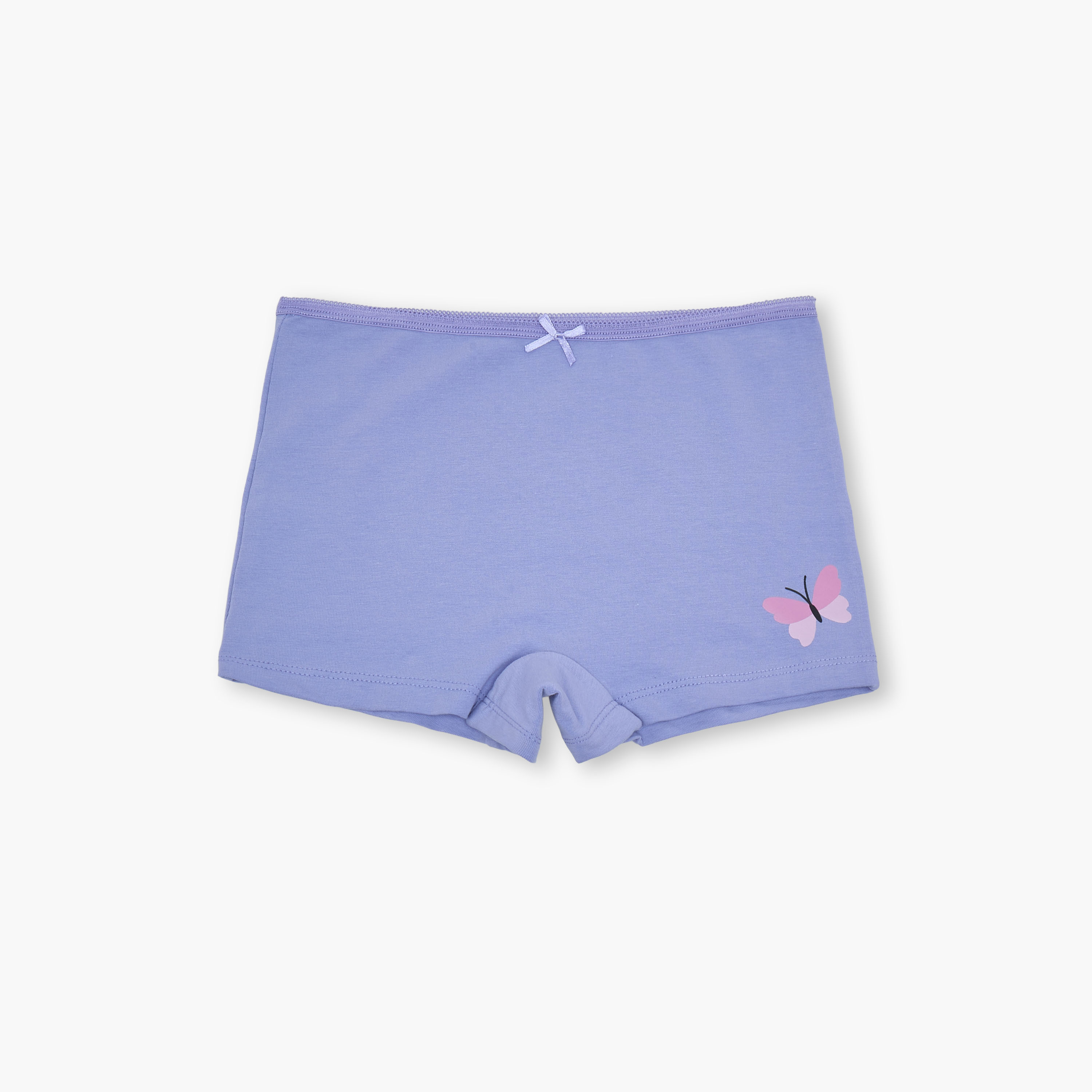 Juniors Printed Briefs with Bow Detail - Set of 5-girls-clothing-innerwear-panties-image-5