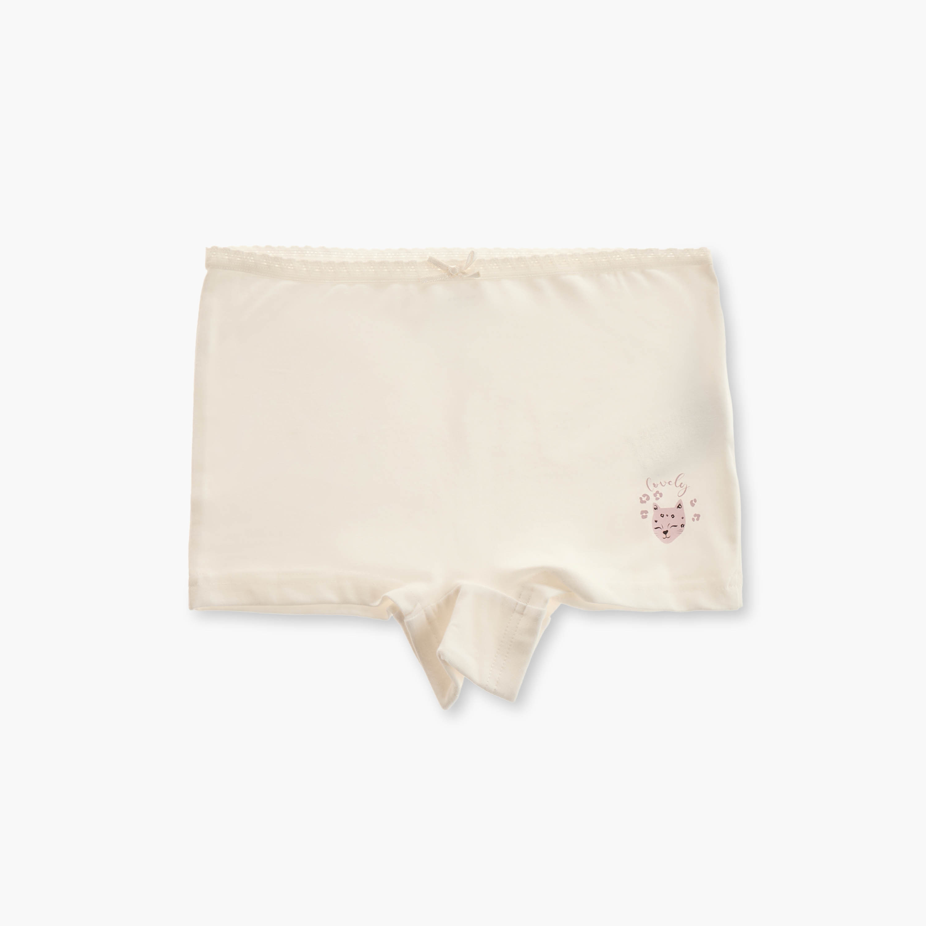 Juniors Printed Boxer Briefs with Bow Detail - Set of 5-girls-clothing-innerwear-panties-image-5