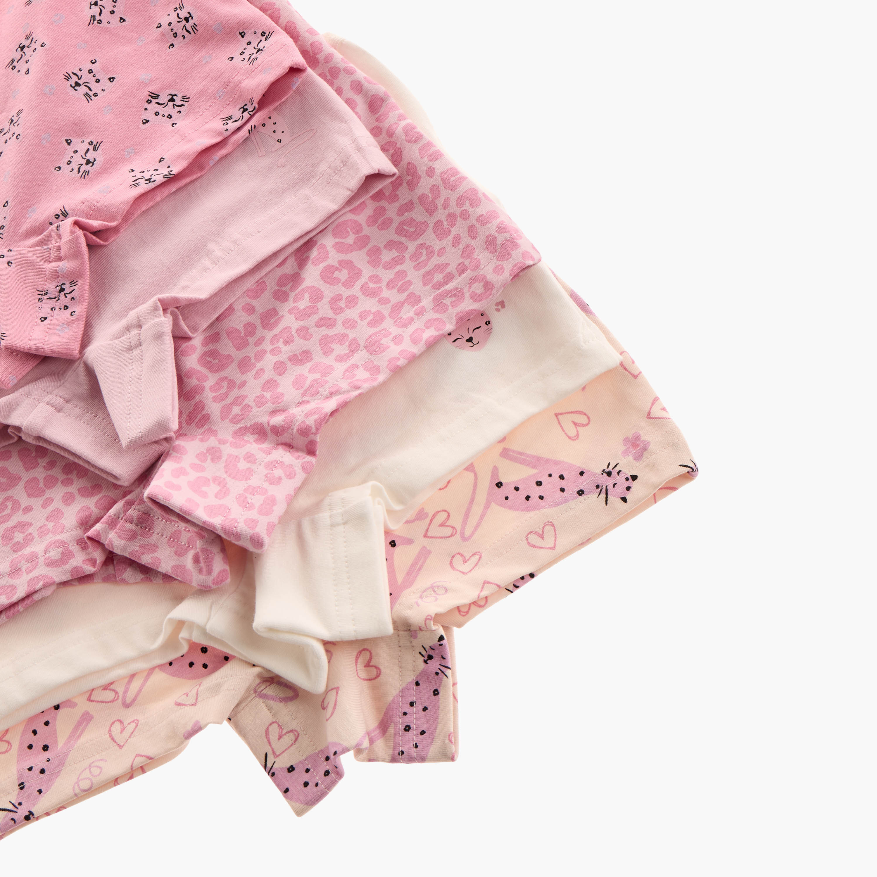 Juniors Printed Boxer Briefs with Bow Detail - Set of 5-girls-clothing-innerwear-panties-image-8
