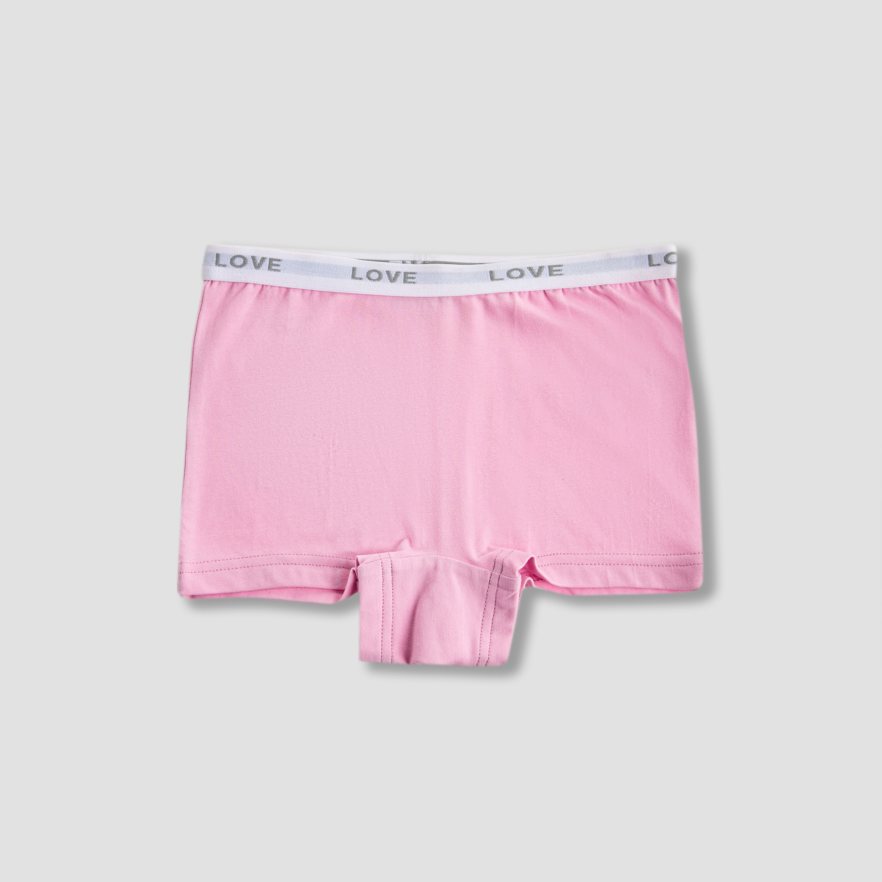 Juniors Solid Boxers with Elasticated Waistband - Set of 7-girls-clothing-innerwear-panties-image-2