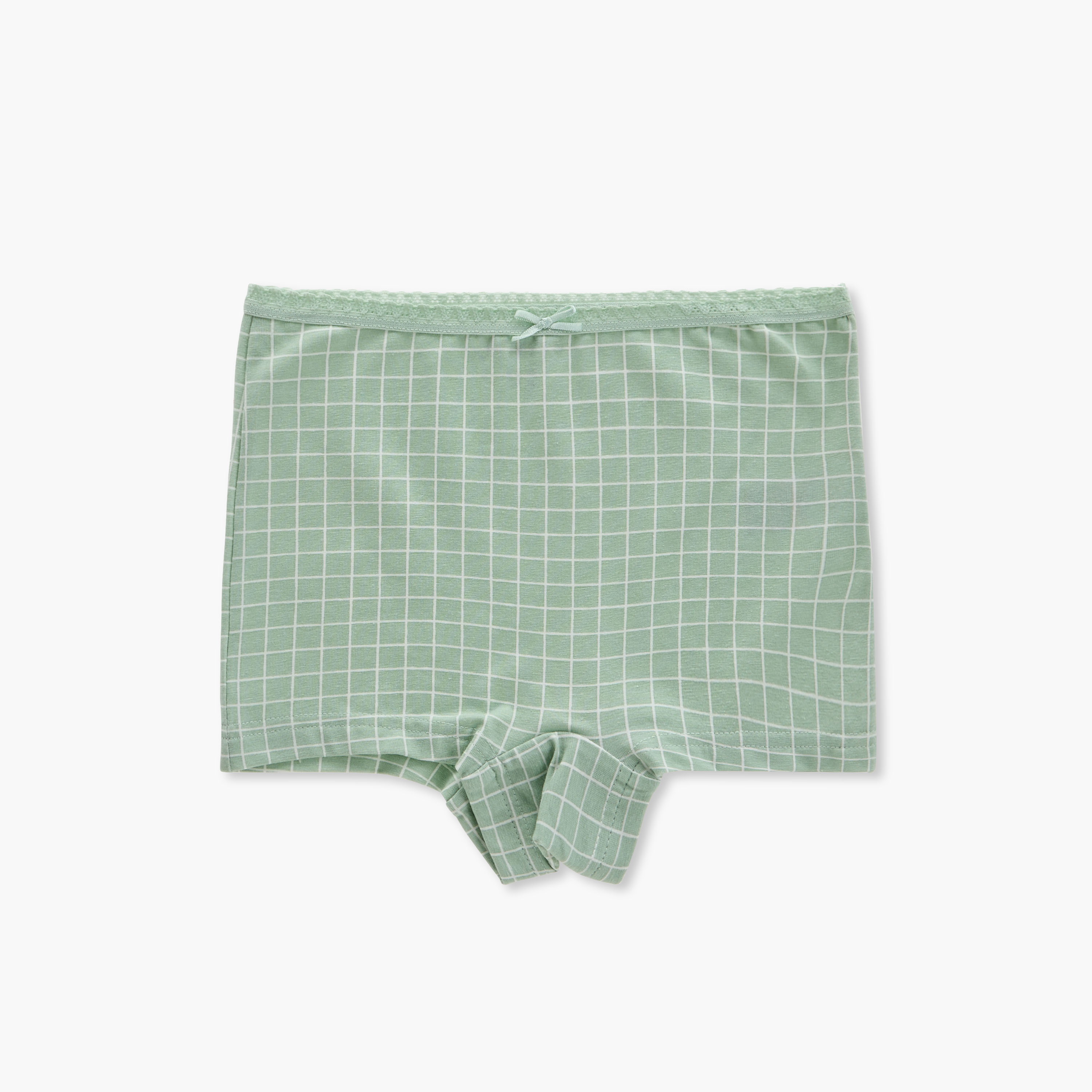 Juniors Assorted Boxer Briefs with Elasticated Waistband and Bow Detail - Set of 7-girls-clothing-innerwear-panties-image-8