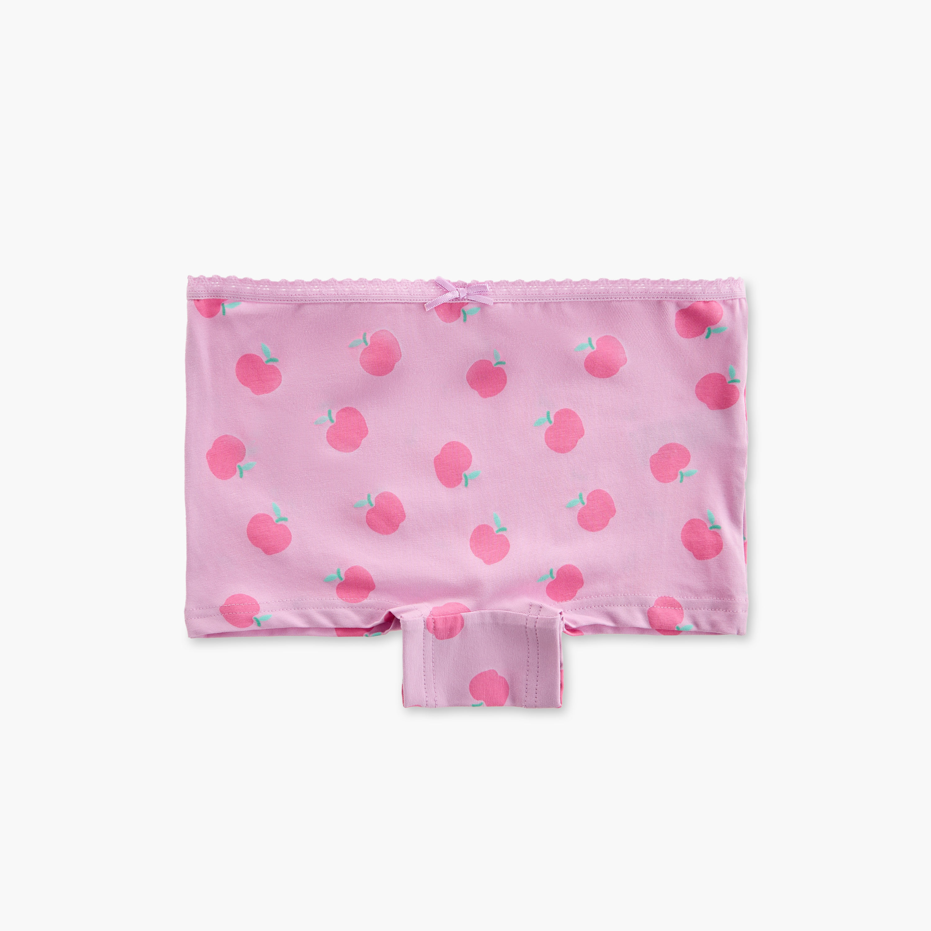 Juniors Fruit Print Boyshorts with Elasticated Waistband - Set of 7-girls-clothing-innerwear-panties-image-8