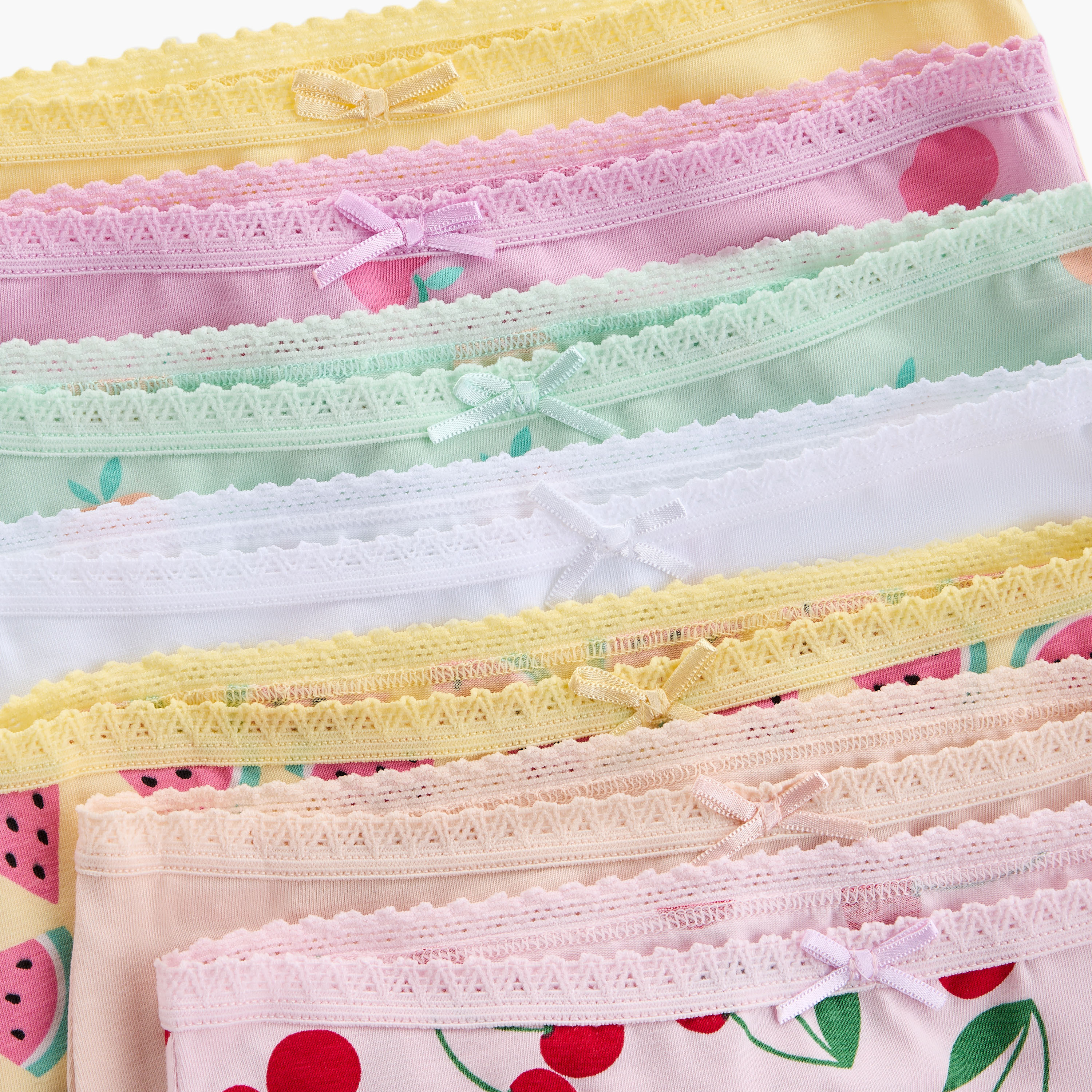 Juniors Fruit Print Boyshorts with Elasticated Waistband - Set of 7-girls-clothing-innerwear-panties-image-9