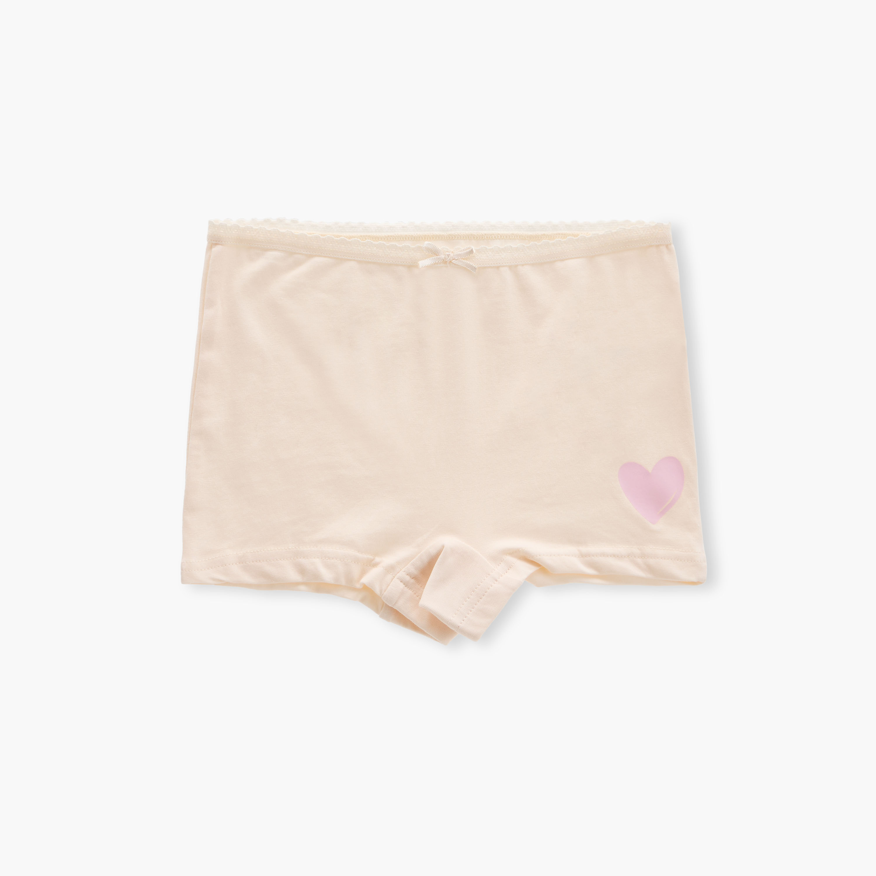 Juniors Assorted Boxer Briefs with Elasticated Waistband and Bow Detail - Set of 7-girls-clothing-innerwear-panties-image-7