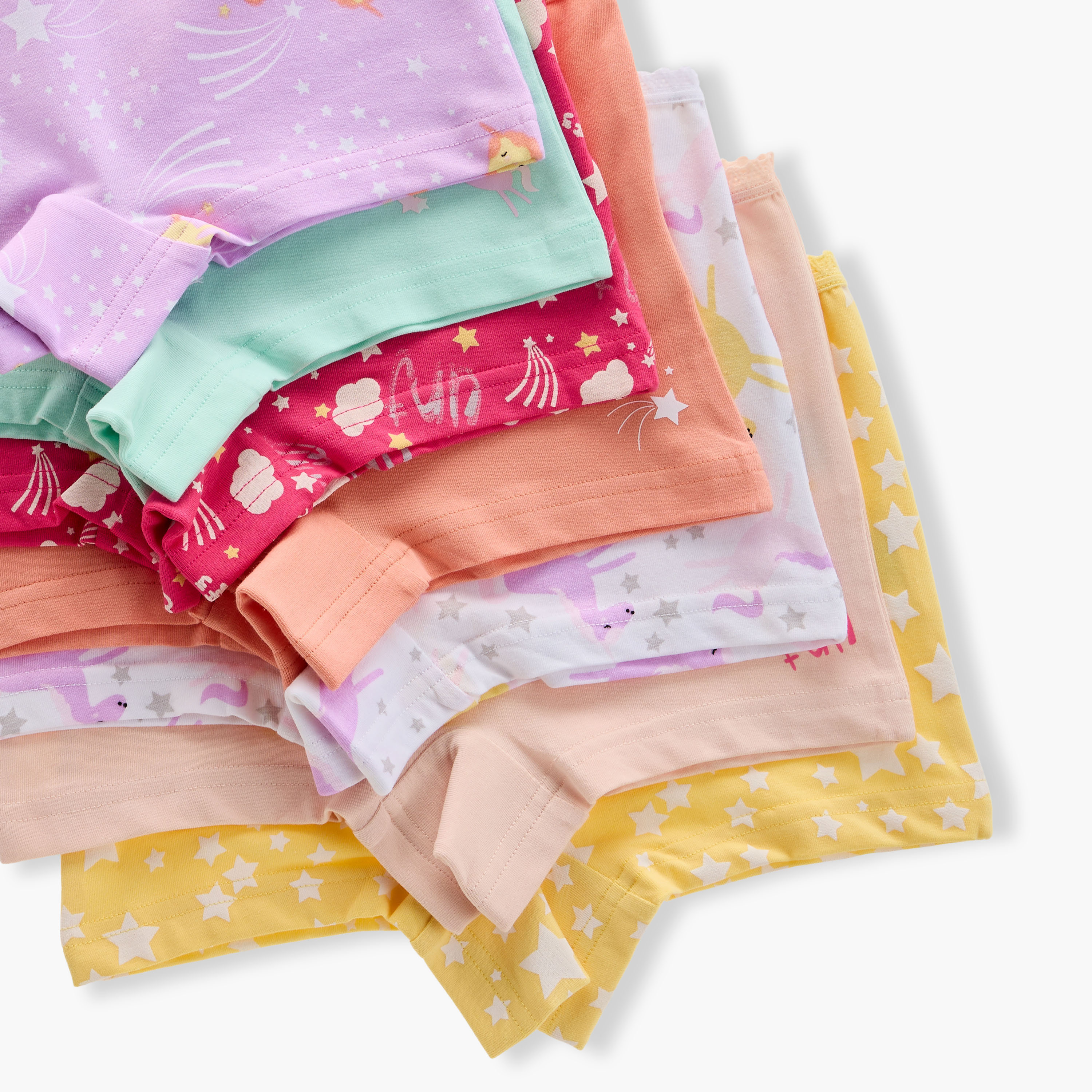 سراويل بوكسر بطبعات من جونيورز - طقم من 7 قطع-girls-clothing-innerwear-panties-image-10