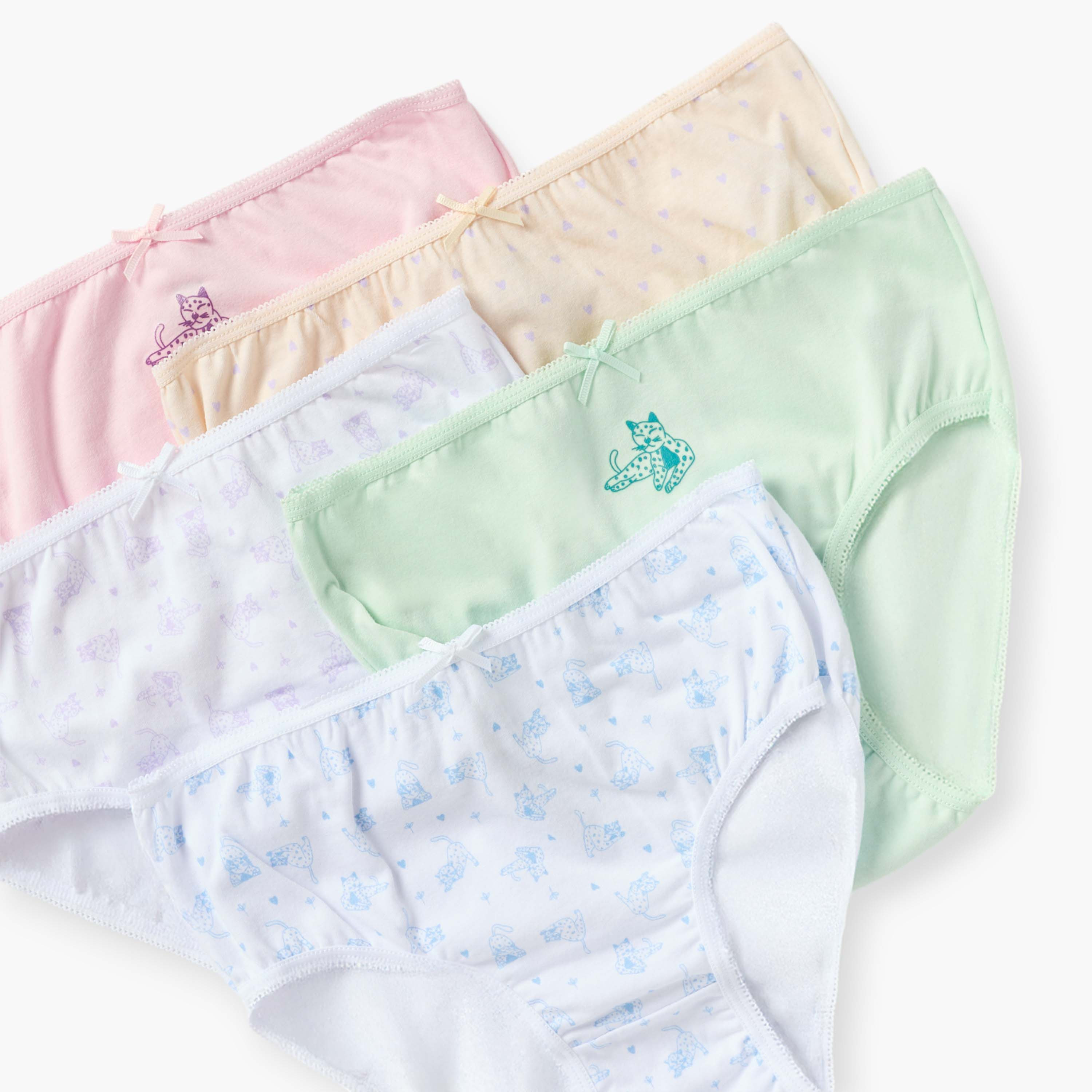 سراويل داخلية بطبعات من جونيورز - طقم 5 قطع-girls-clothing-innerwear-panties-image-3