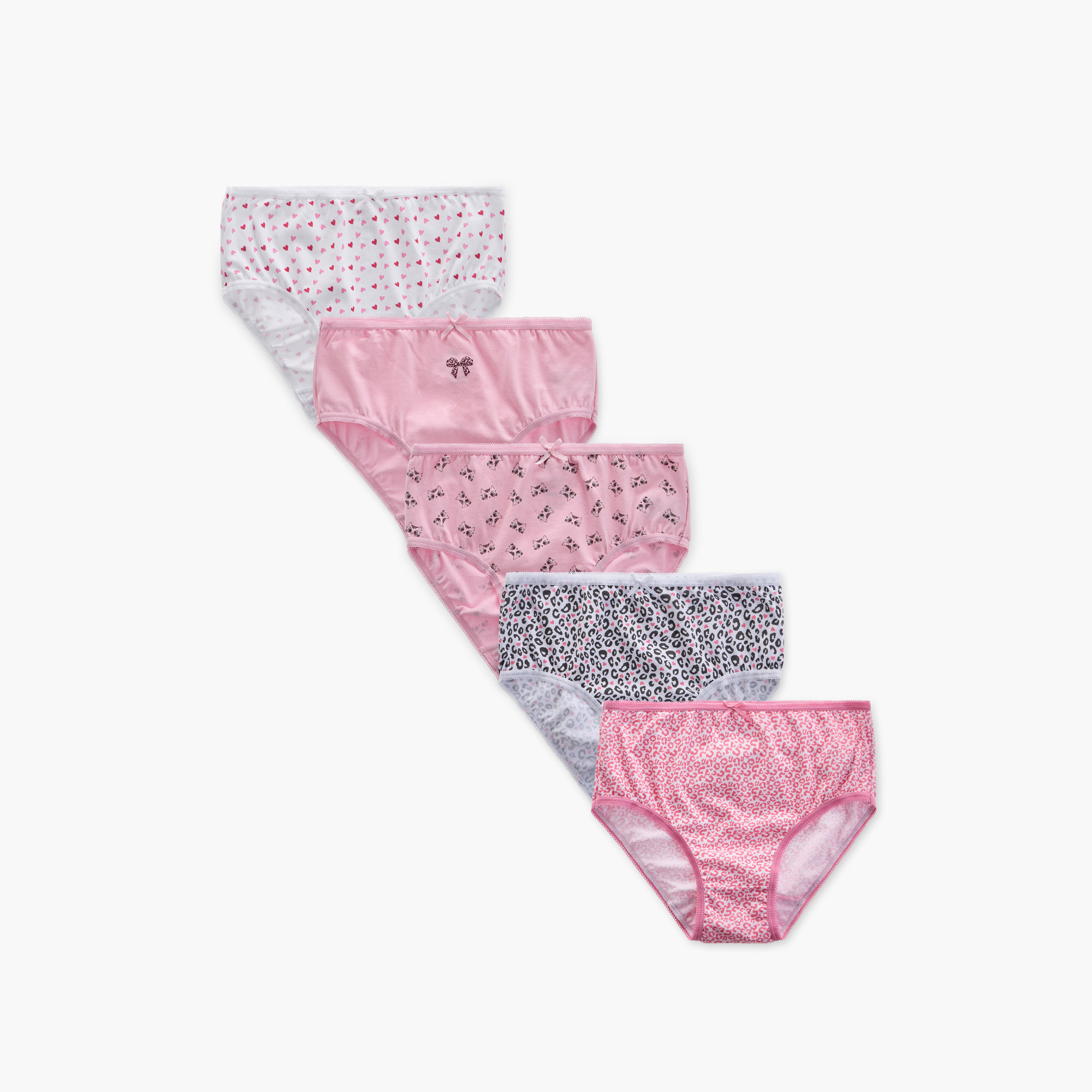 سراويل داخلية بطبعات من جونيورز - طقم من 5 قطع-girls-clothing-innerwear-panties-image-8