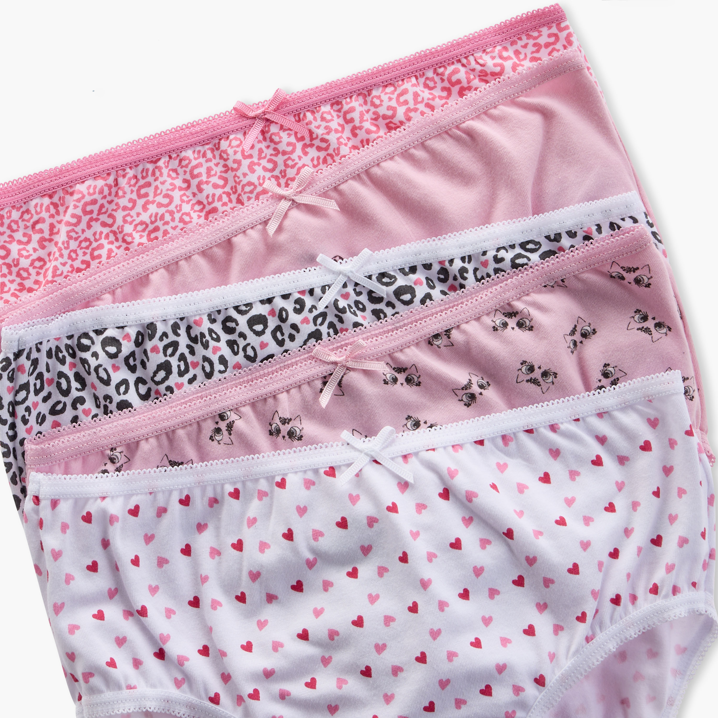 سراويل داخلية بطبعات من جونيورز - طقم من 5 قطع-girls-clothing-innerwear-panties-image-2