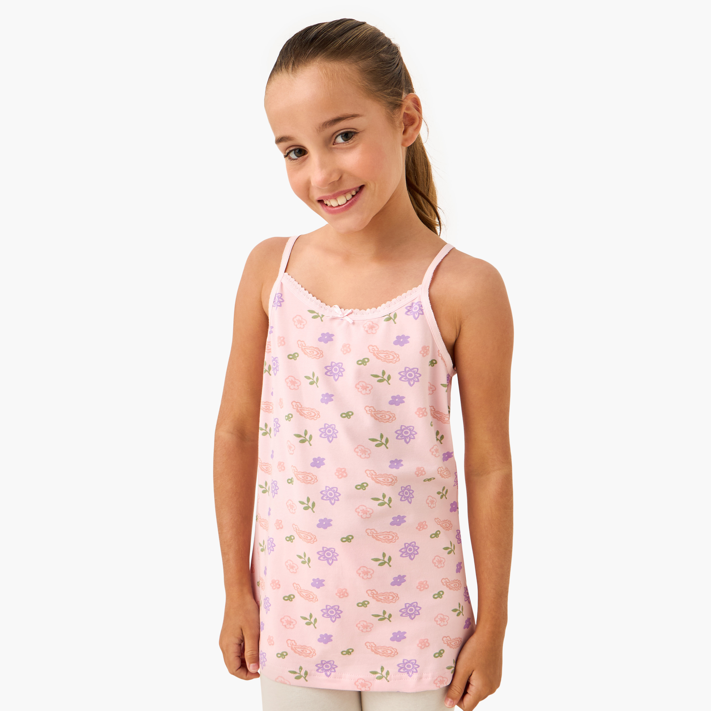 Juniors Printed Vest - Set of 7-girls-clothing-innerwear-vests-image-11