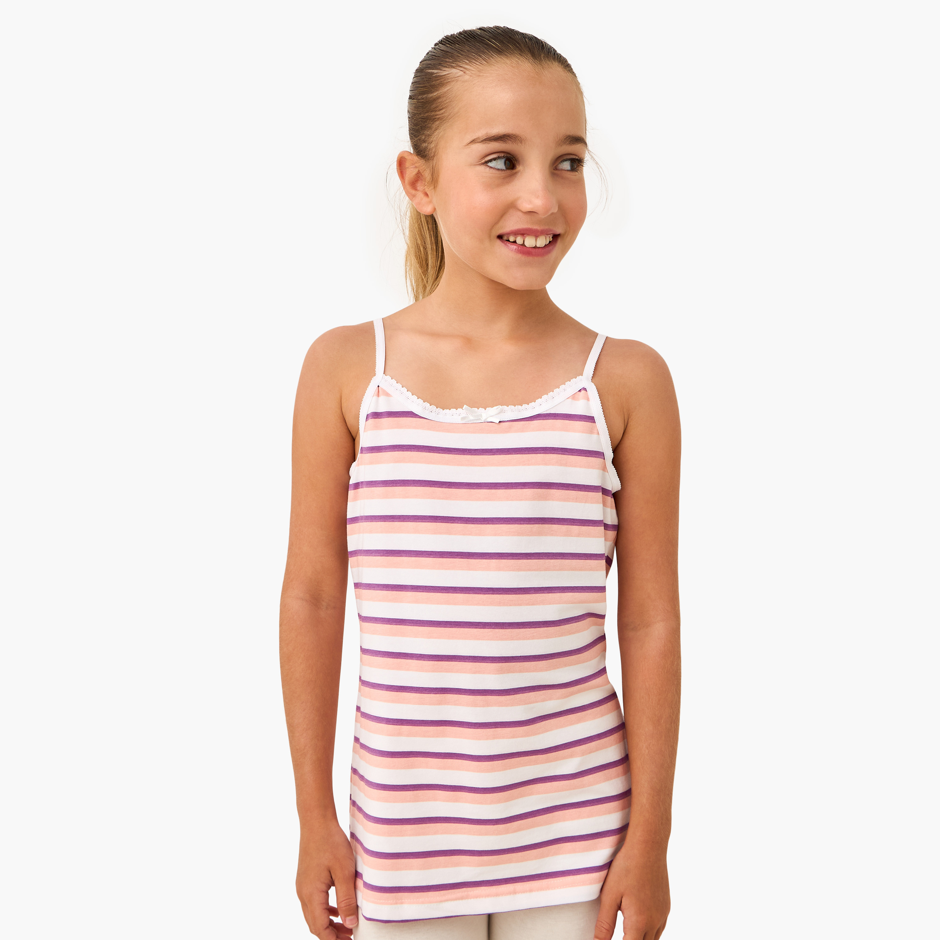 Juniors Printed Vest - Set of 7-girls-clothing-innerwear-vests-image-6