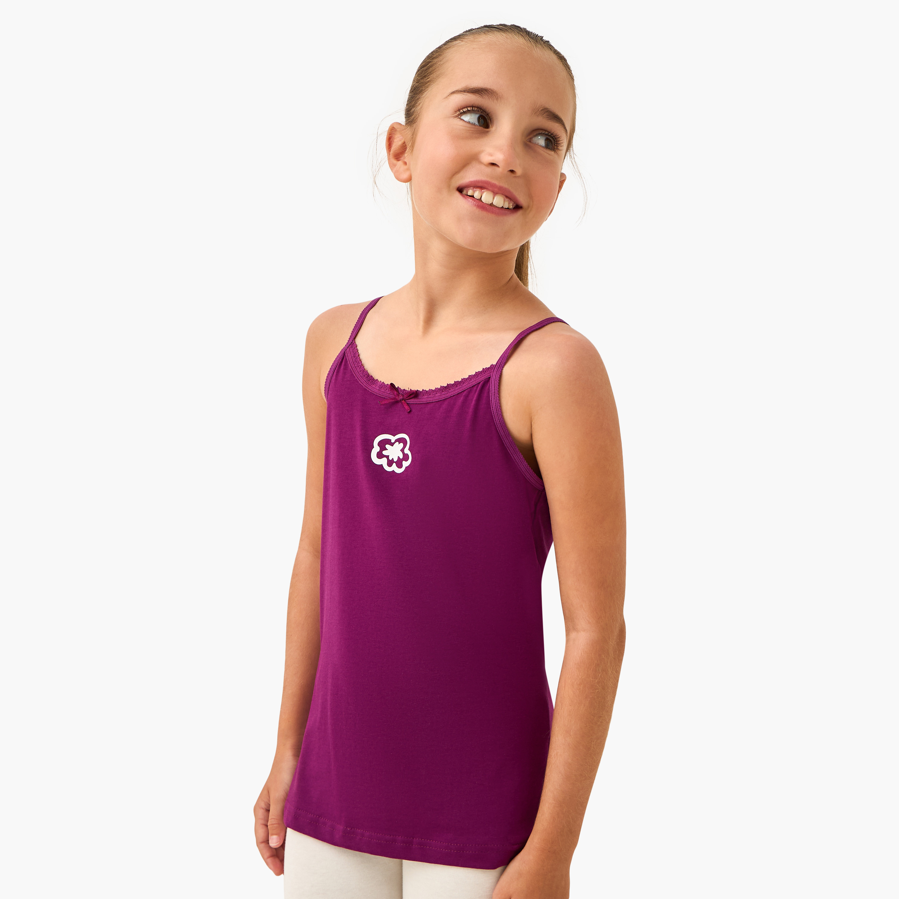 Juniors Printed Vest - Set of 7-girls-clothing-innerwear-vests-image-7