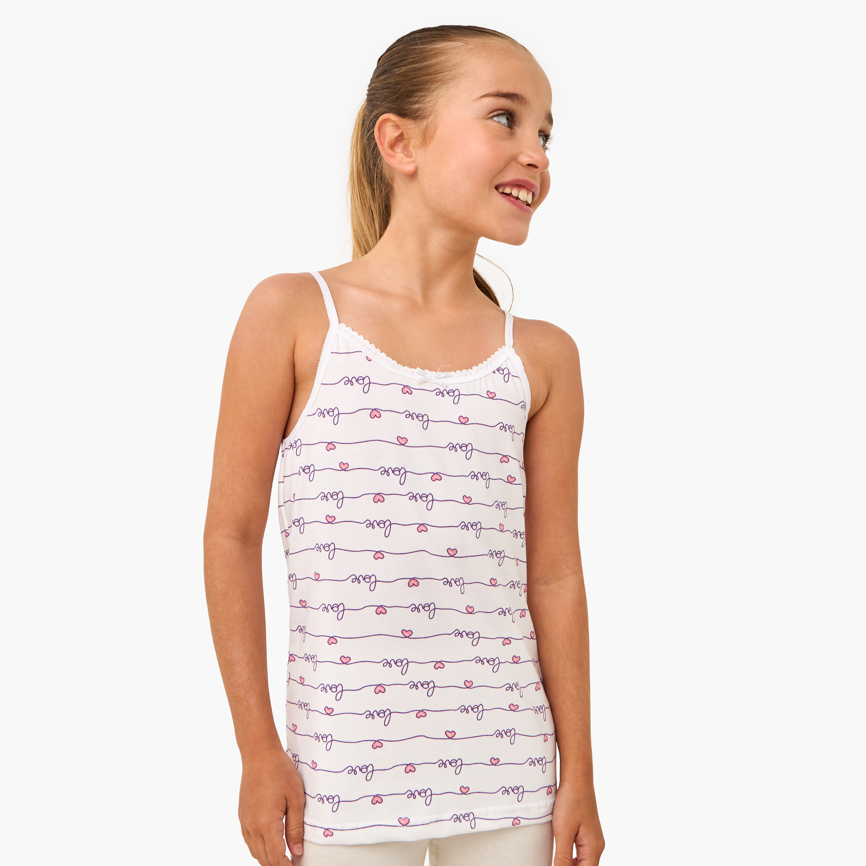 Juniors Printed Vest - Set of 7-girls-clothing-innerwear-vests-image-9