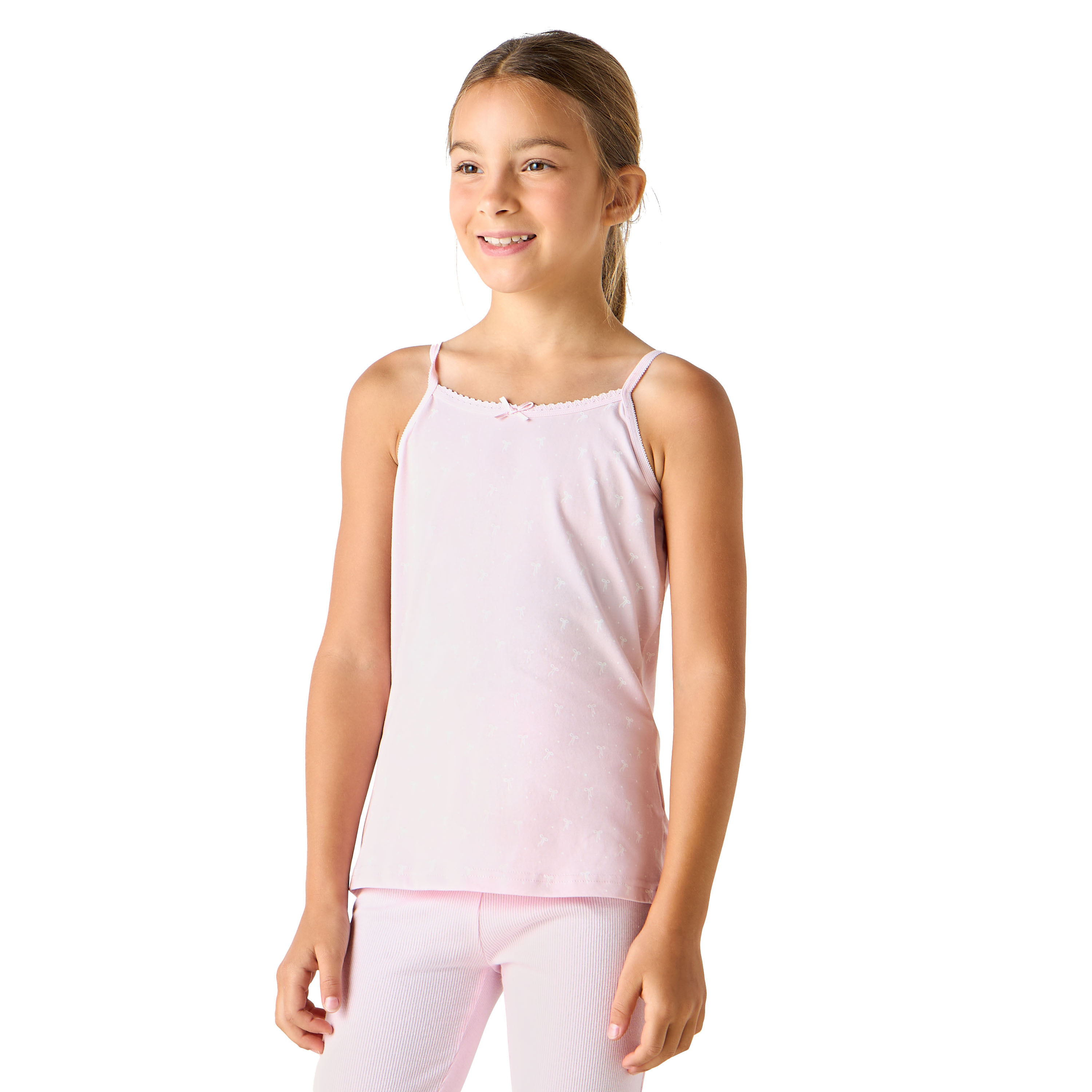 Juniors Assorted Camisole with Bow Detail - Set of 3-girls-clothing-innerwear-vests-image-4