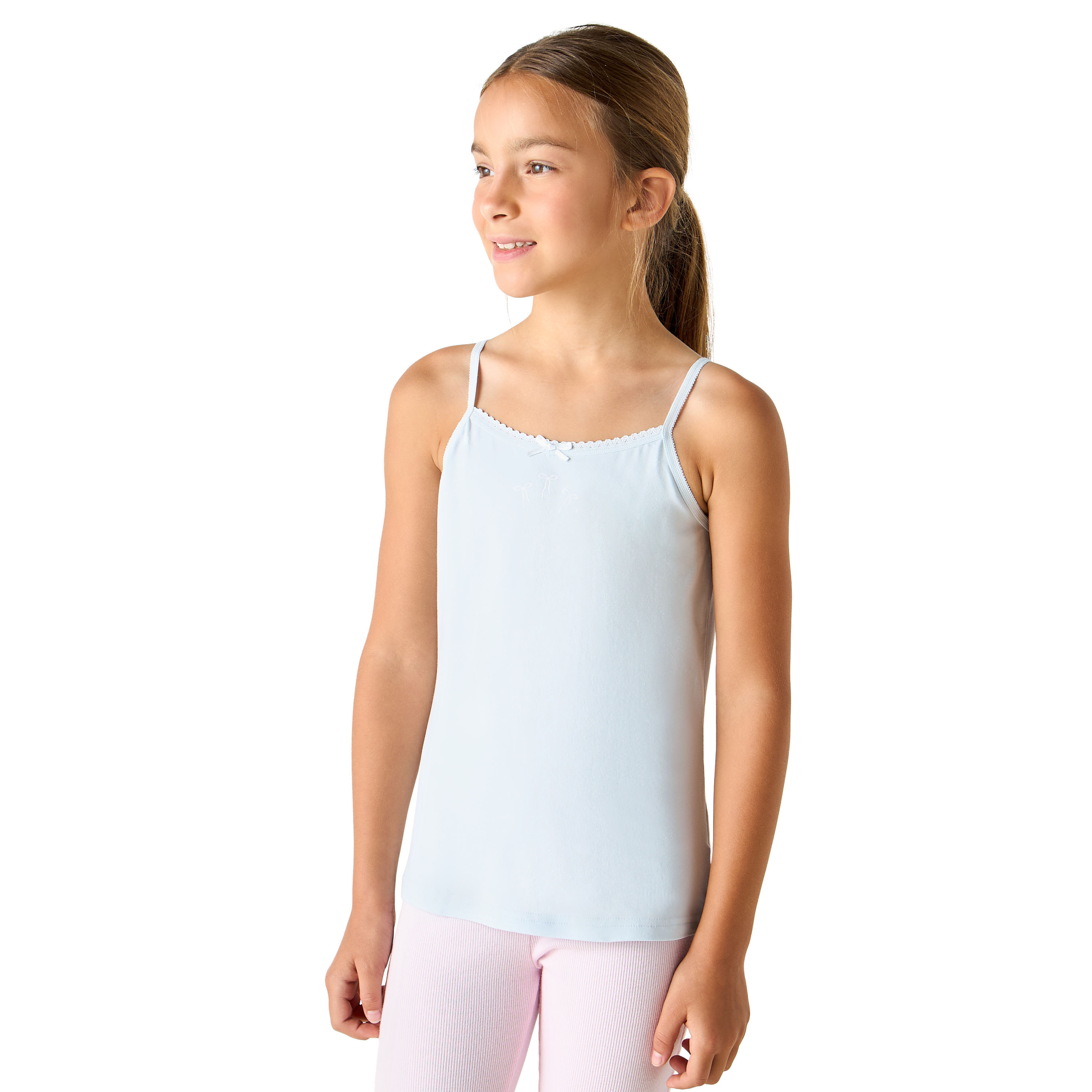 Juniors Assorted Camisole with Bow Detail - Set of 3-girls-clothing-innerwear-vests-image-3