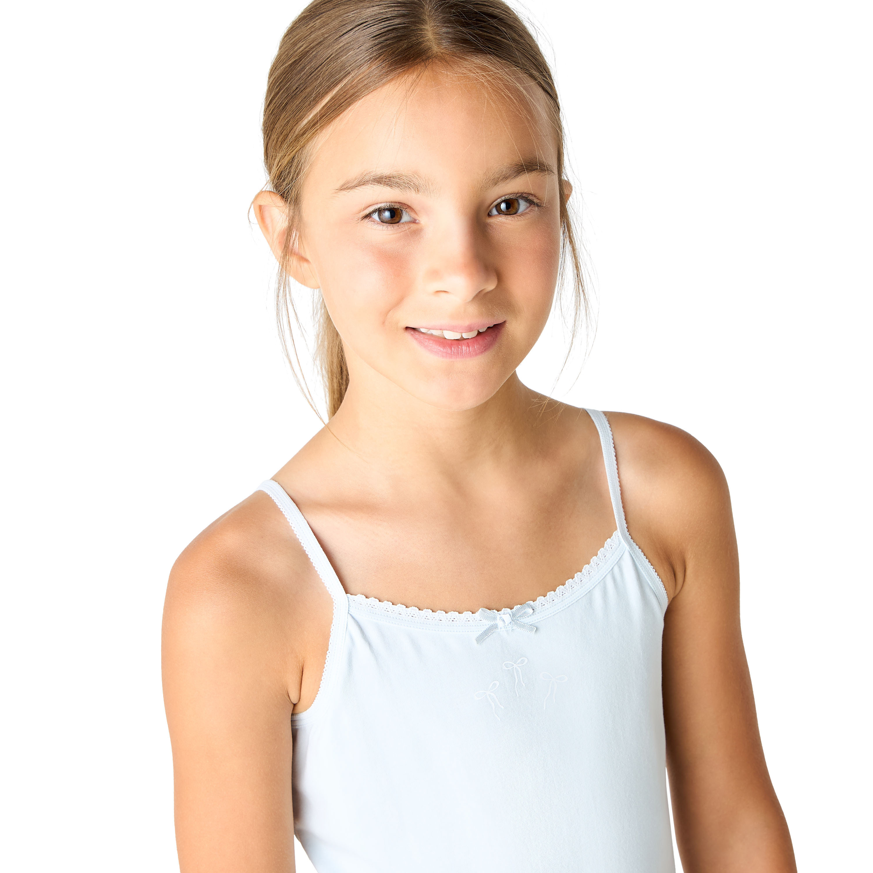 Juniors Assorted Camisole with Bow Detail - Set of 3-girls-clothing-innerwear-vests-image-7
