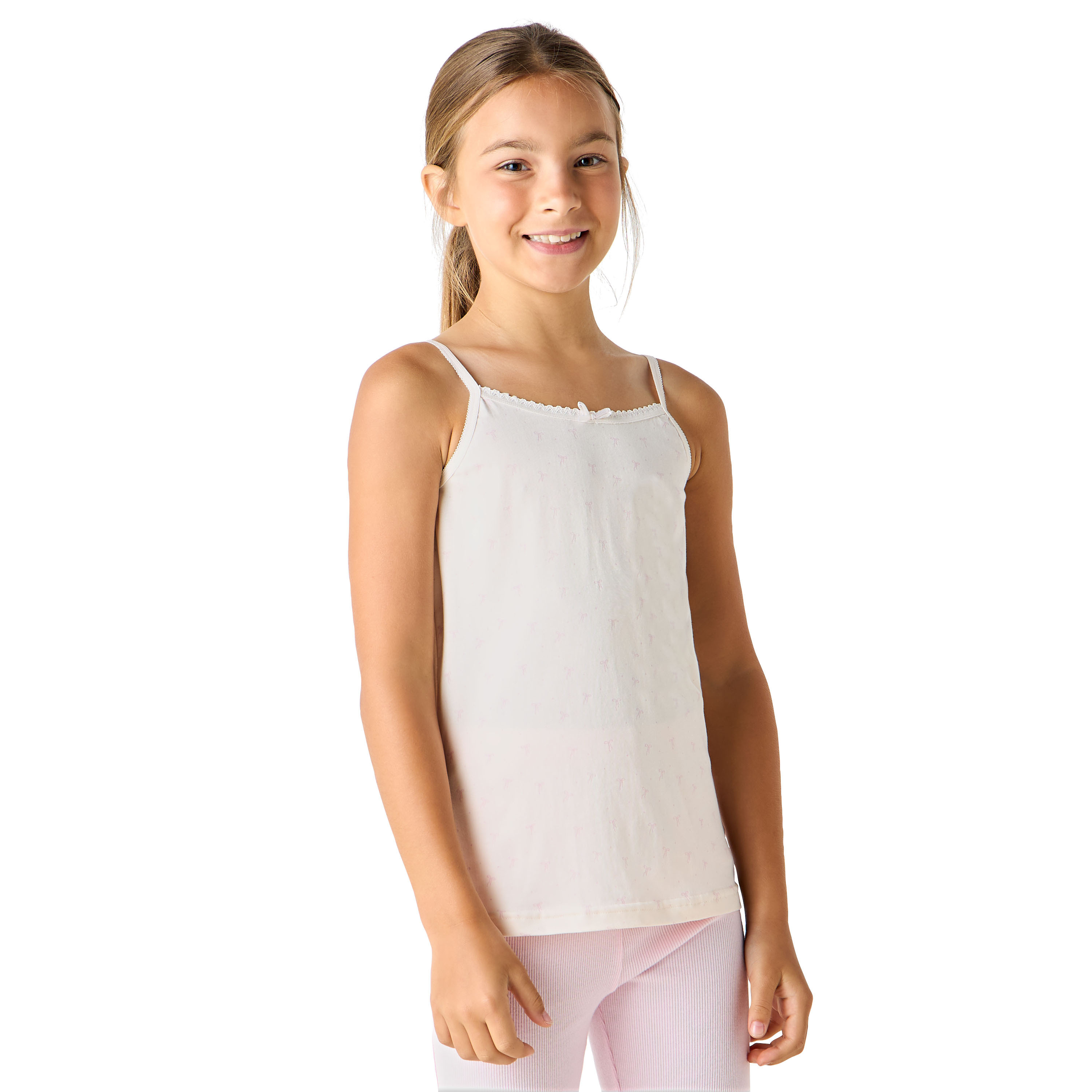 Juniors Assorted Camisole with Bow Detail - Set of 3-girls-clothing-innerwear-vests-image-9