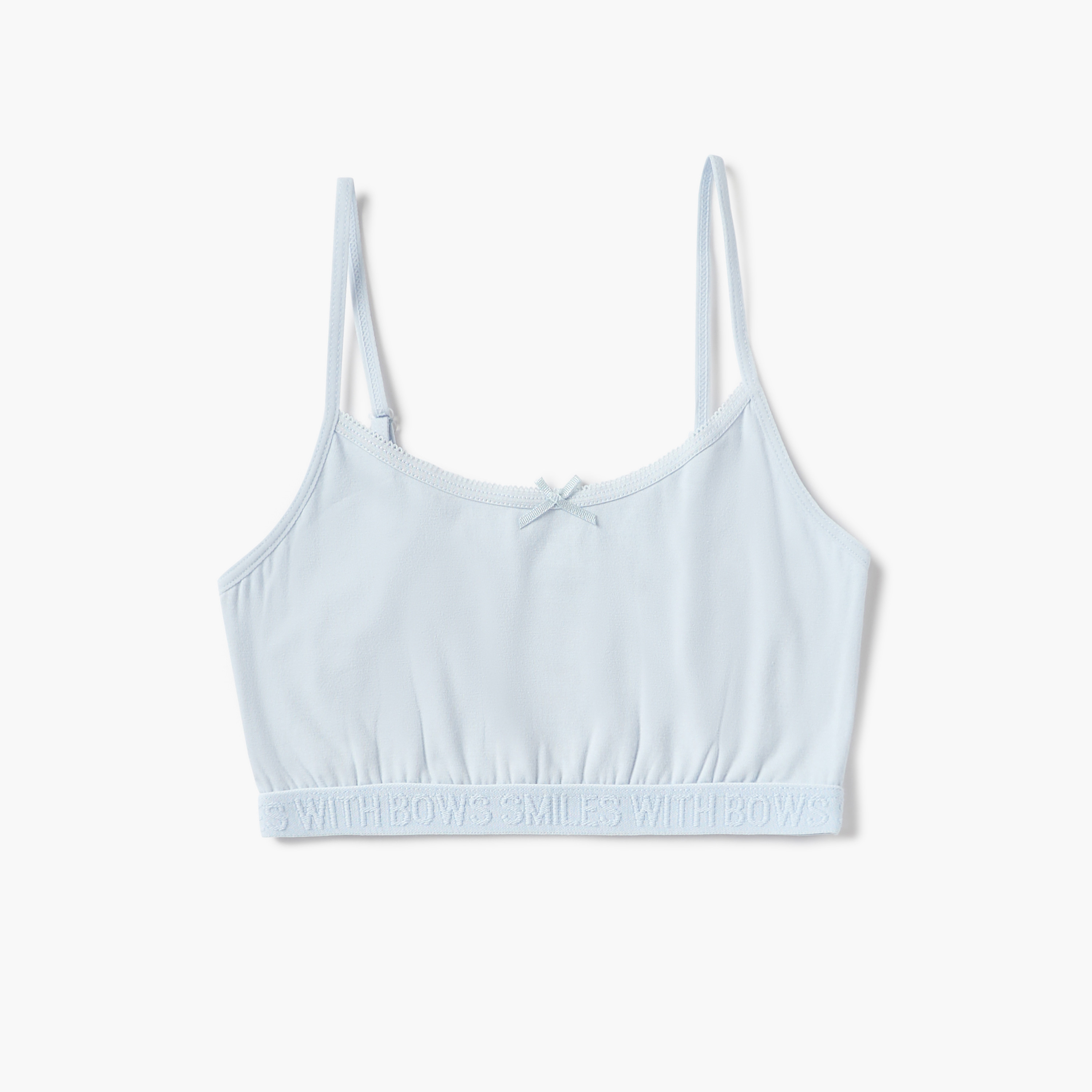 Juniors Assorted Sports Bra with Adjustable Strap and Bow Detail - Set of 2-girls-clothing-innerwear-bras-image-3