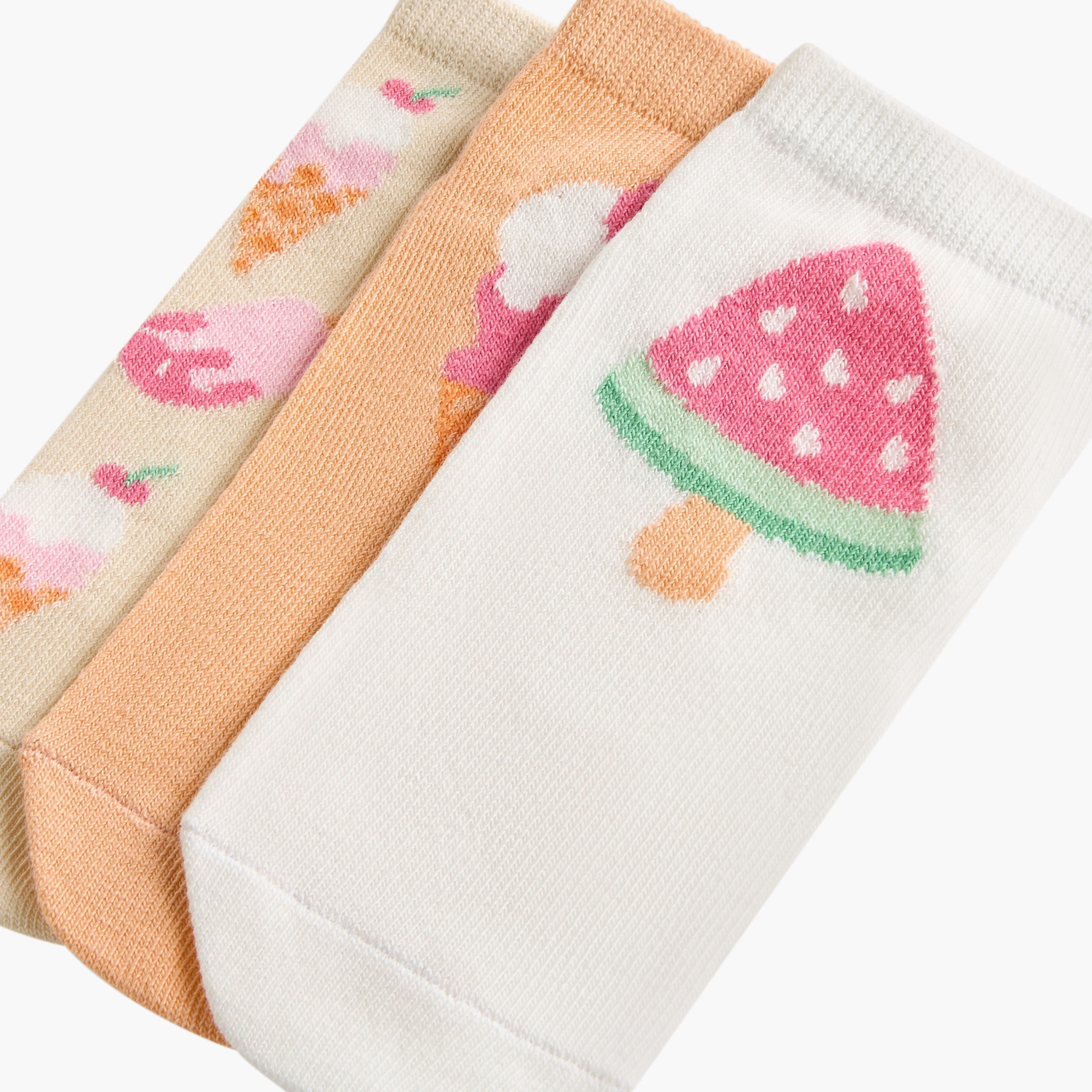 Juniors Printed Ankle Length Socks - Set of 3-girls-accessories-socks-image-4
