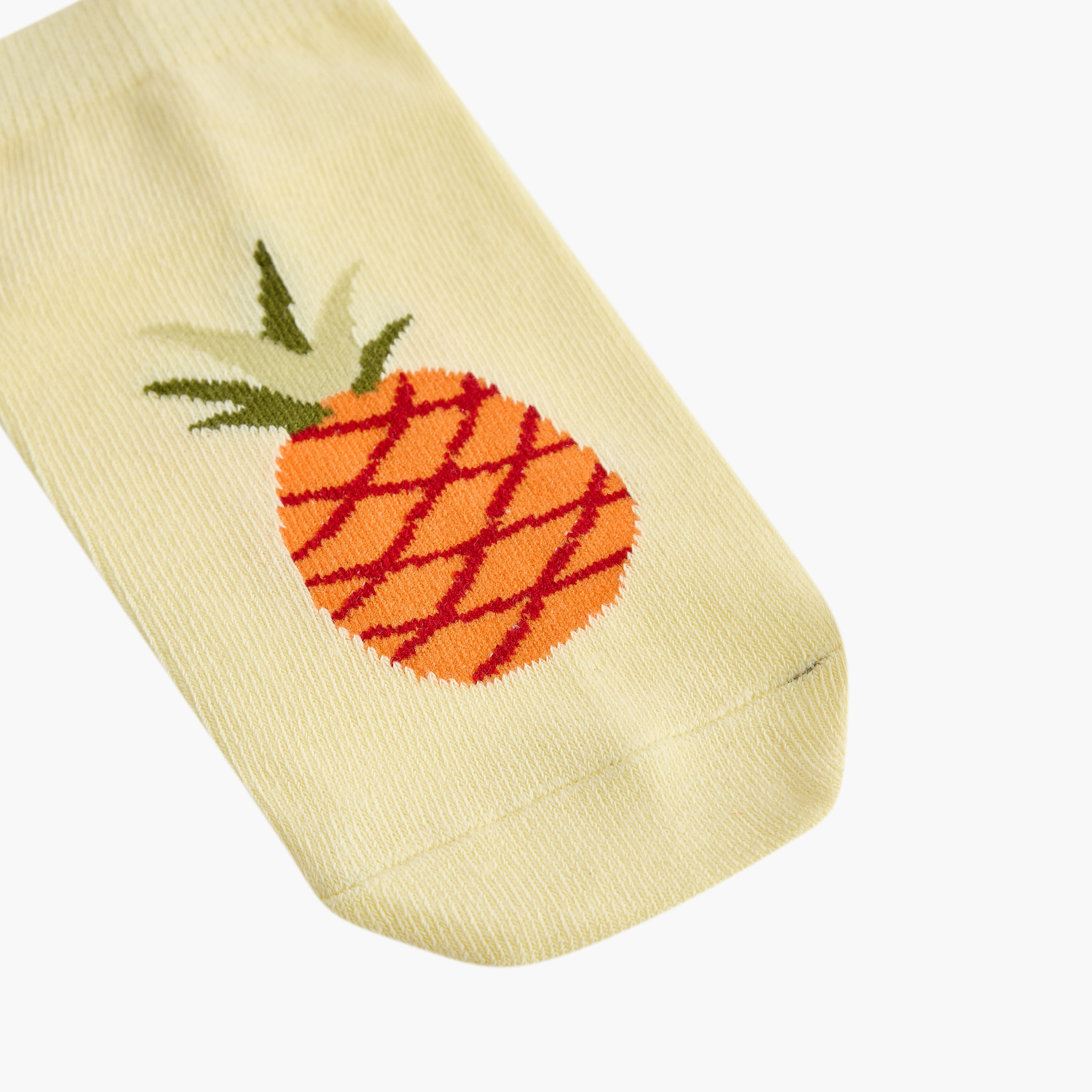 Juniors Fruits Print Ankle Length Socks - Set of 7-girls-accessories-socks-image-3