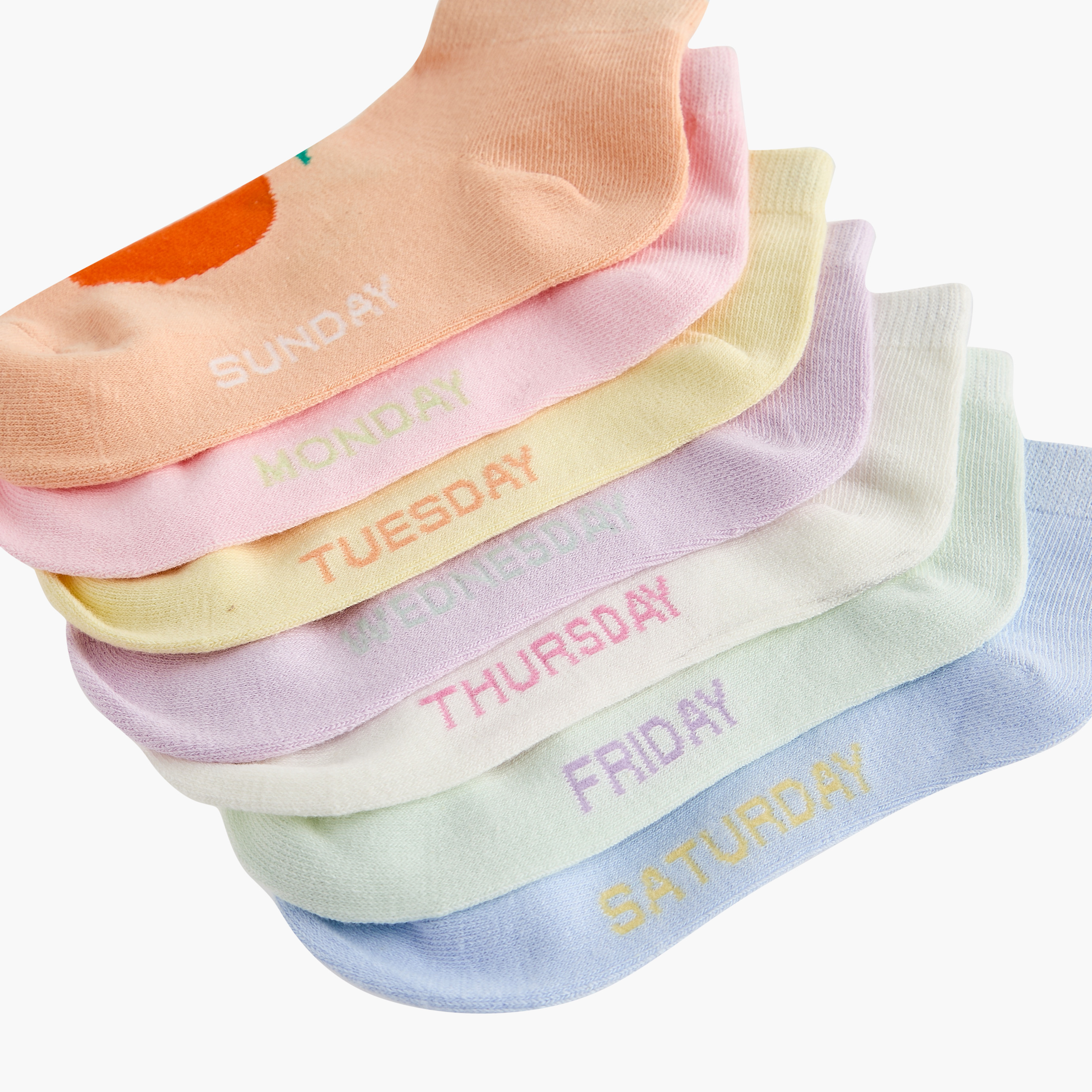 Juniors Fruits Print Ankle Length Socks - Set of 7-girls-accessories-socks-image-4