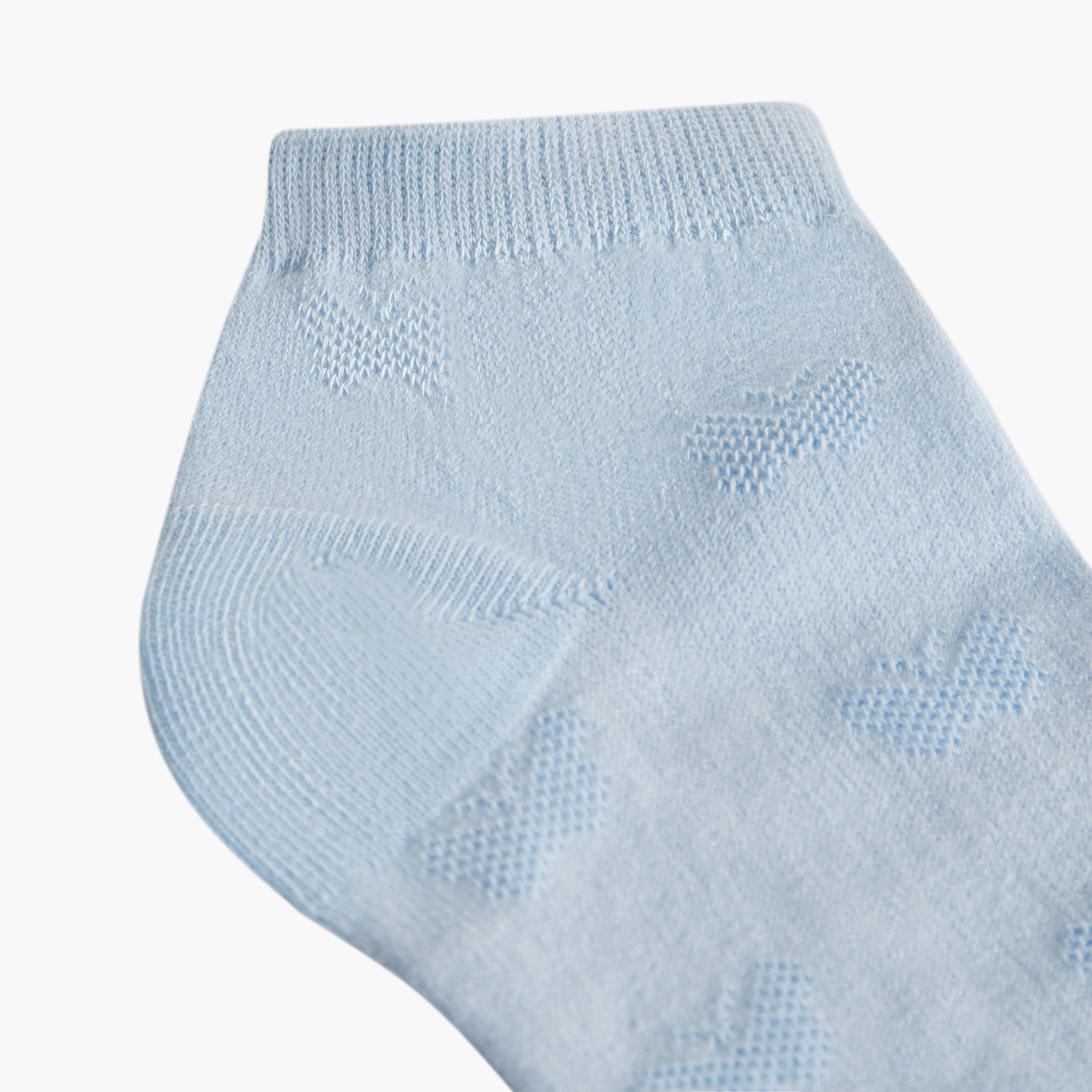 Juniors Butterfly Textured Socks - Set of 7-girls-accessories-socks-image-2