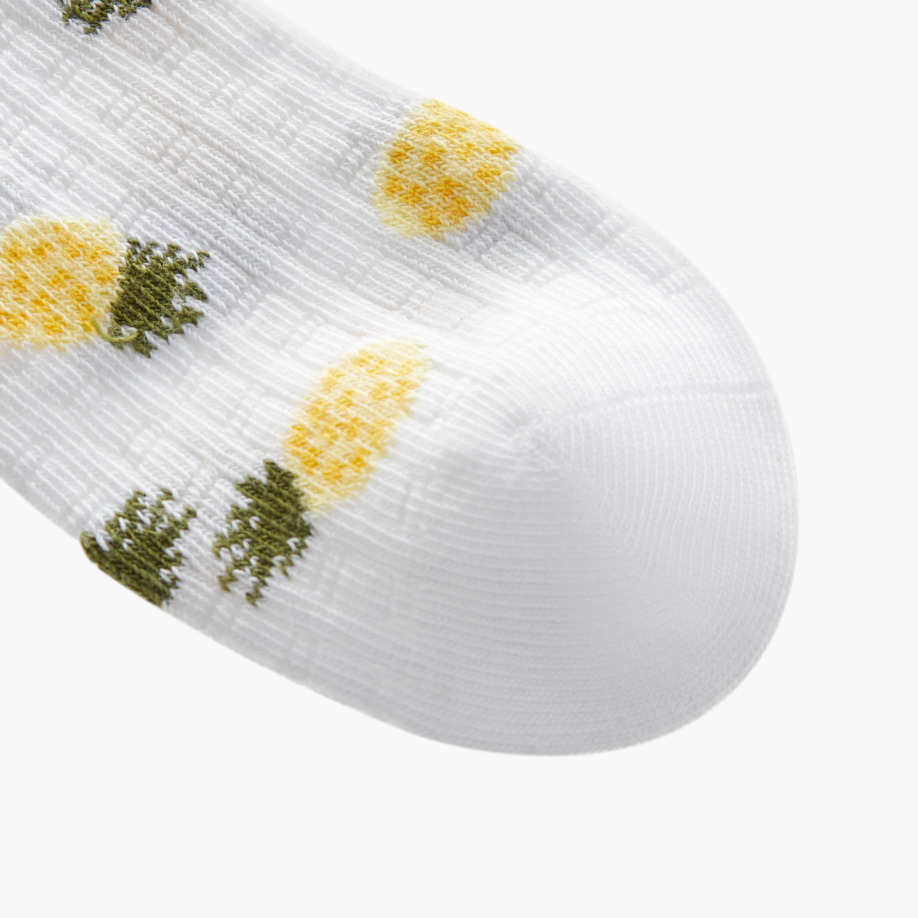 Juniors Fruit Print Ankle Length Socks - Set of 7-girls-accessories-socks-image-3