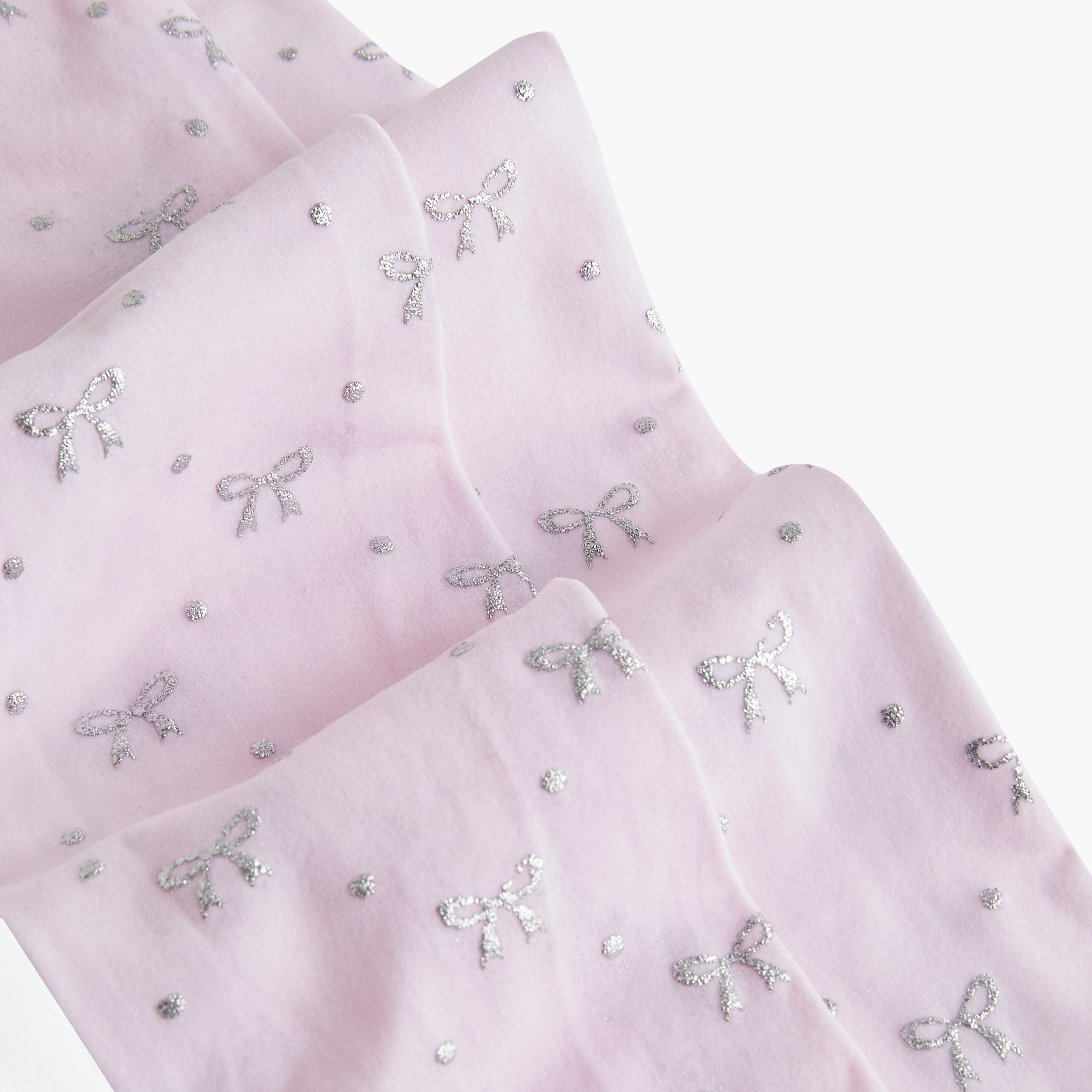 سروال تحتاني بفيونكة وحزام خصر مطاطي من جونيورز-girls-accessories-socks-image-2