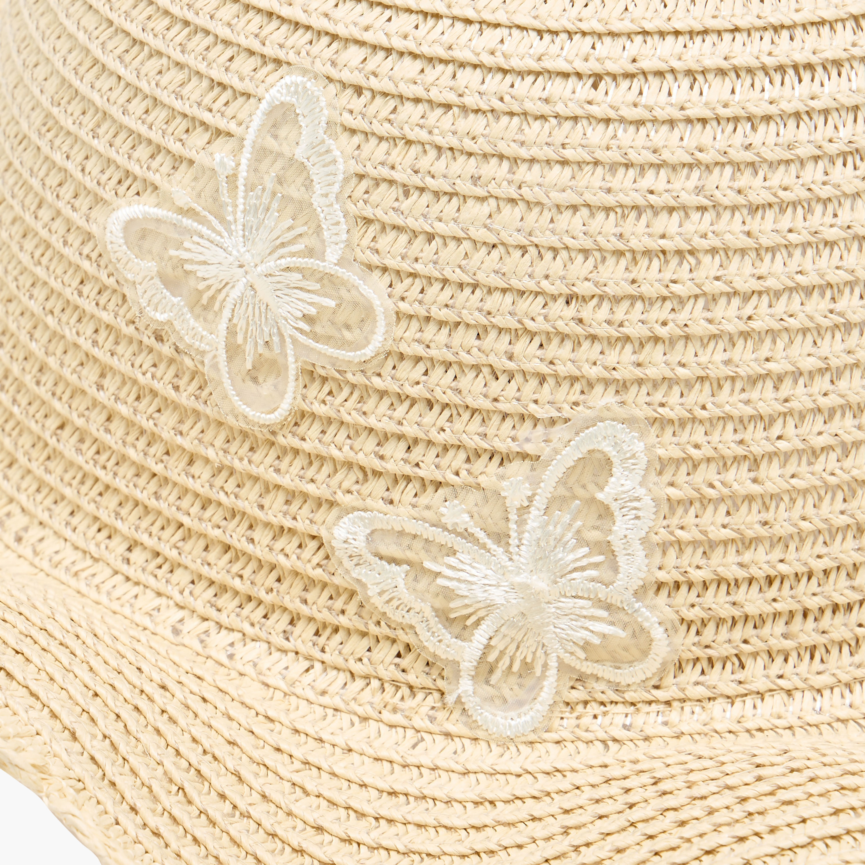 Juniors Textured Hat with Butterfly Applique-girls-accessories-caps-image-6