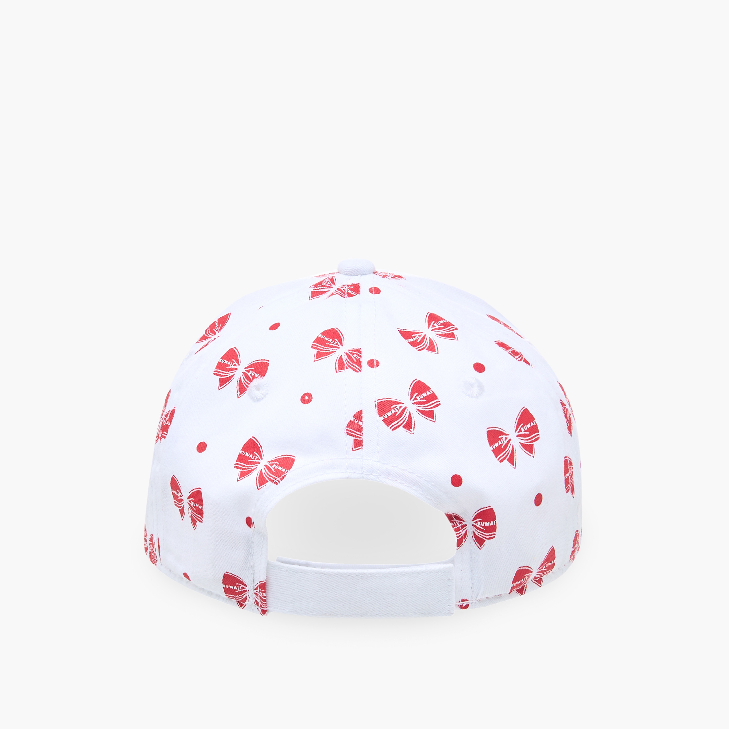 Juniors Kuwait National Day Print Cap with Hook and Loop Closure-girls-accessories-caps-image-4