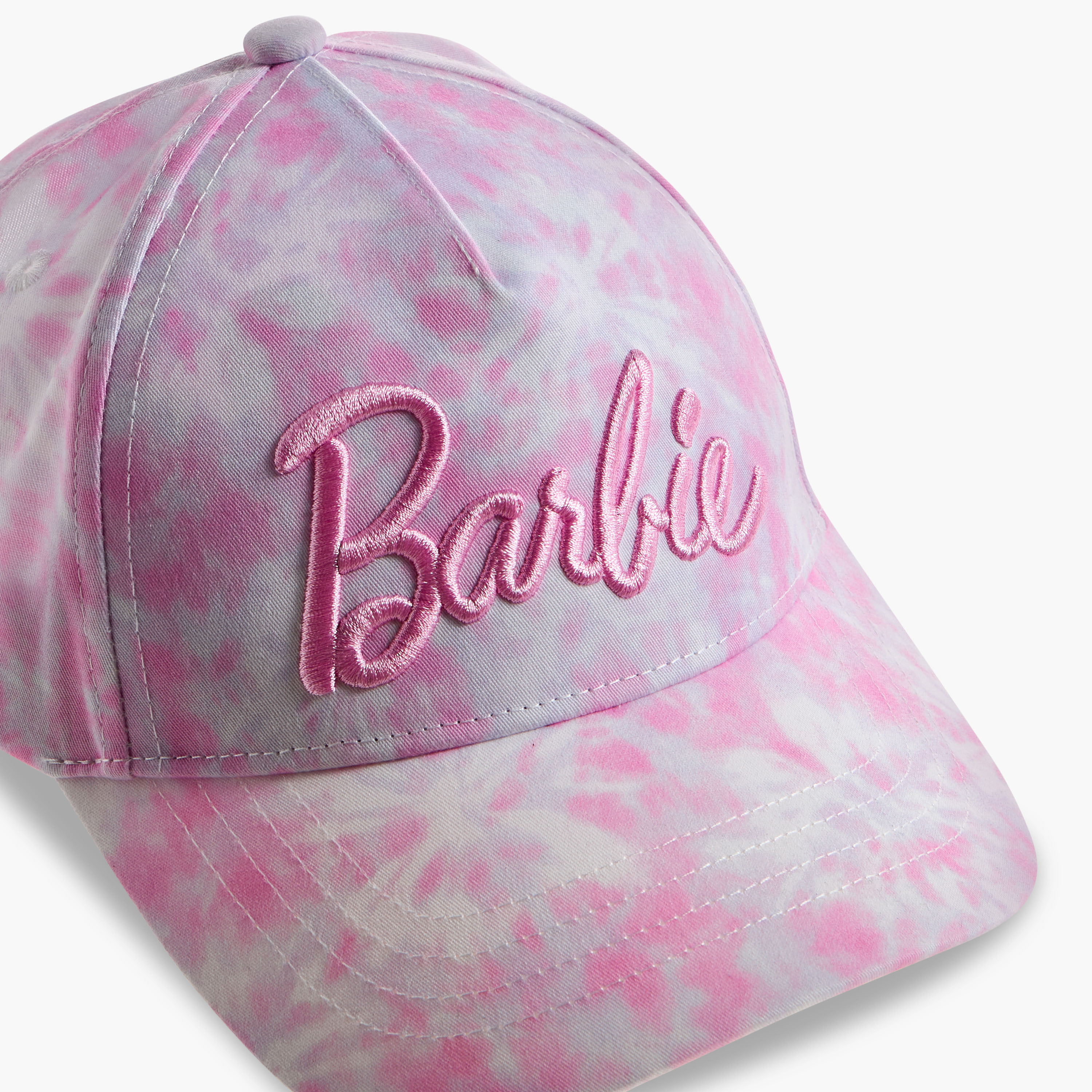Barbie Embroidered Cap with Hook and Loop Strap Closure-baby-girls-accessories-caps-image-6