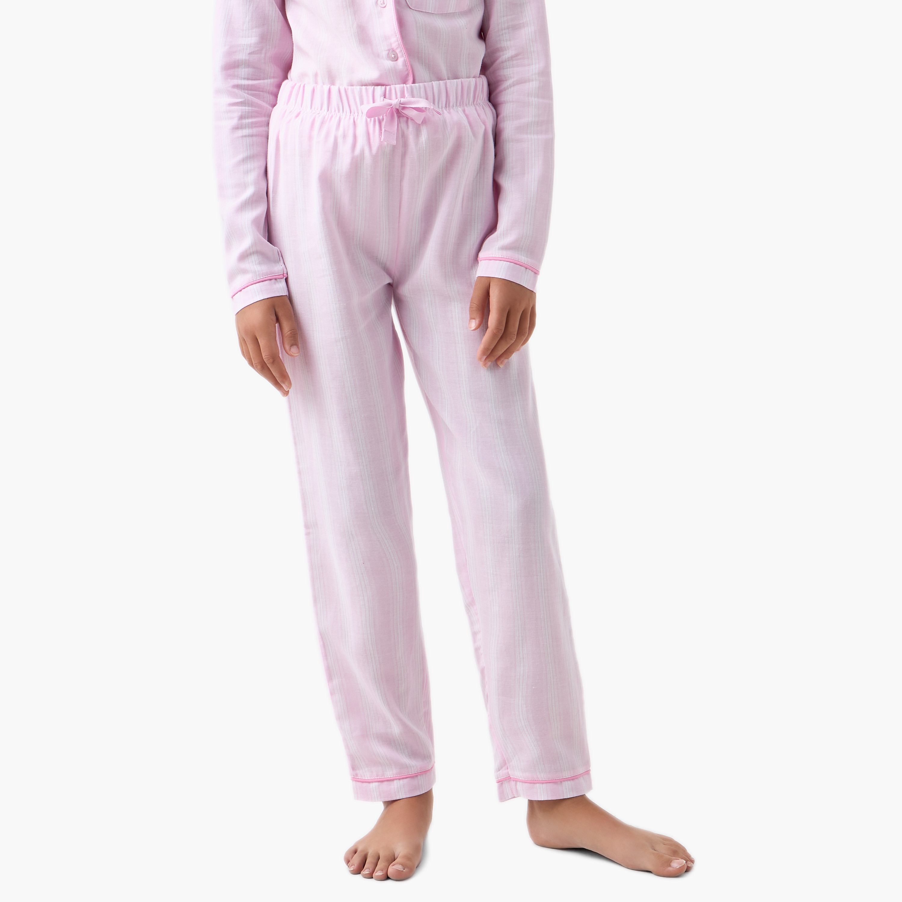Barbie Print Shirt and Pyjama Set-girls-clothing-nightwear-image-3