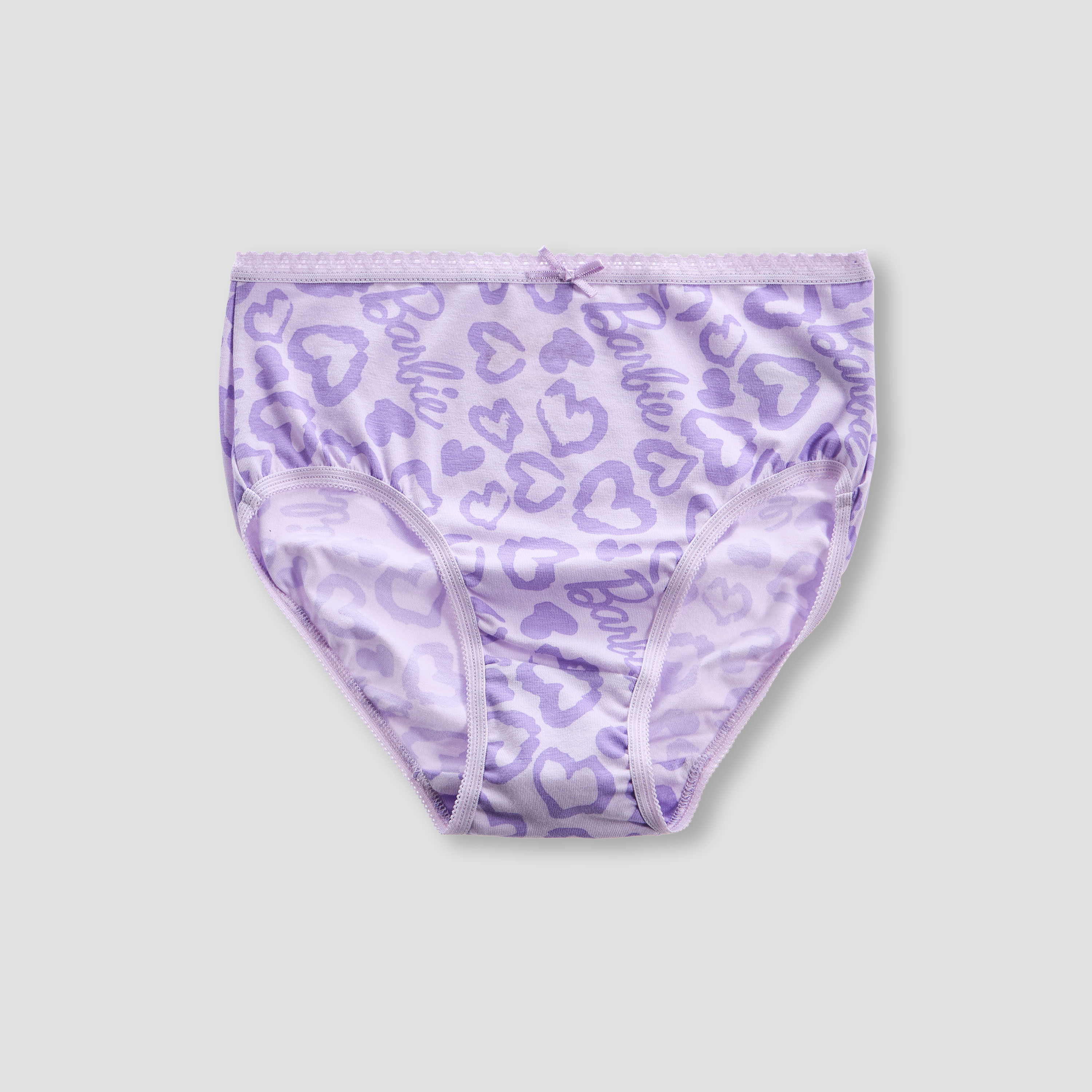 Girls Briefs with Barbie Print - Cotton - Set of 3-girls-clothing-innerwear-panties-image-2