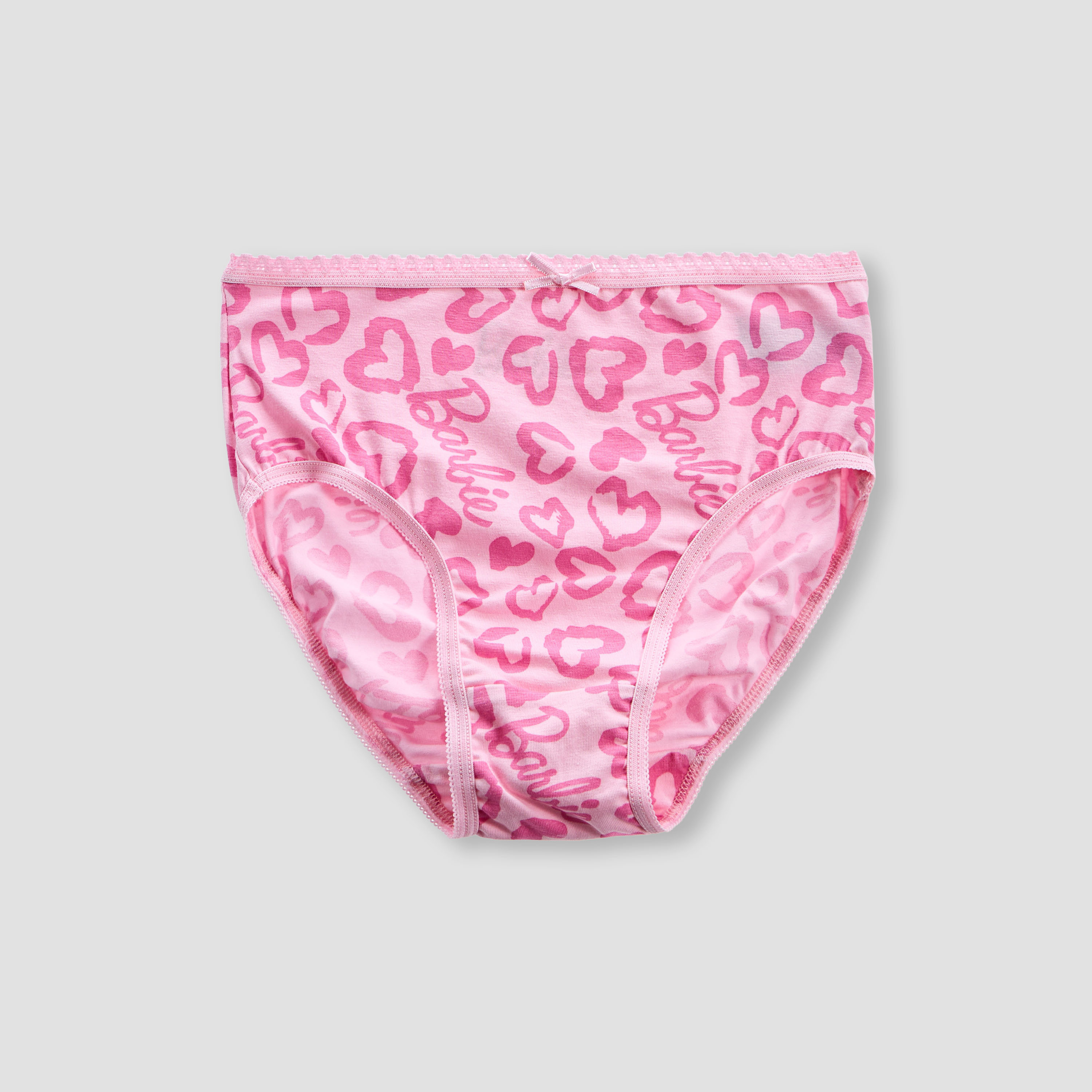 Girls Briefs with Barbie Print - Cotton - Set of 3-girls-clothing-innerwear-panties-image-3