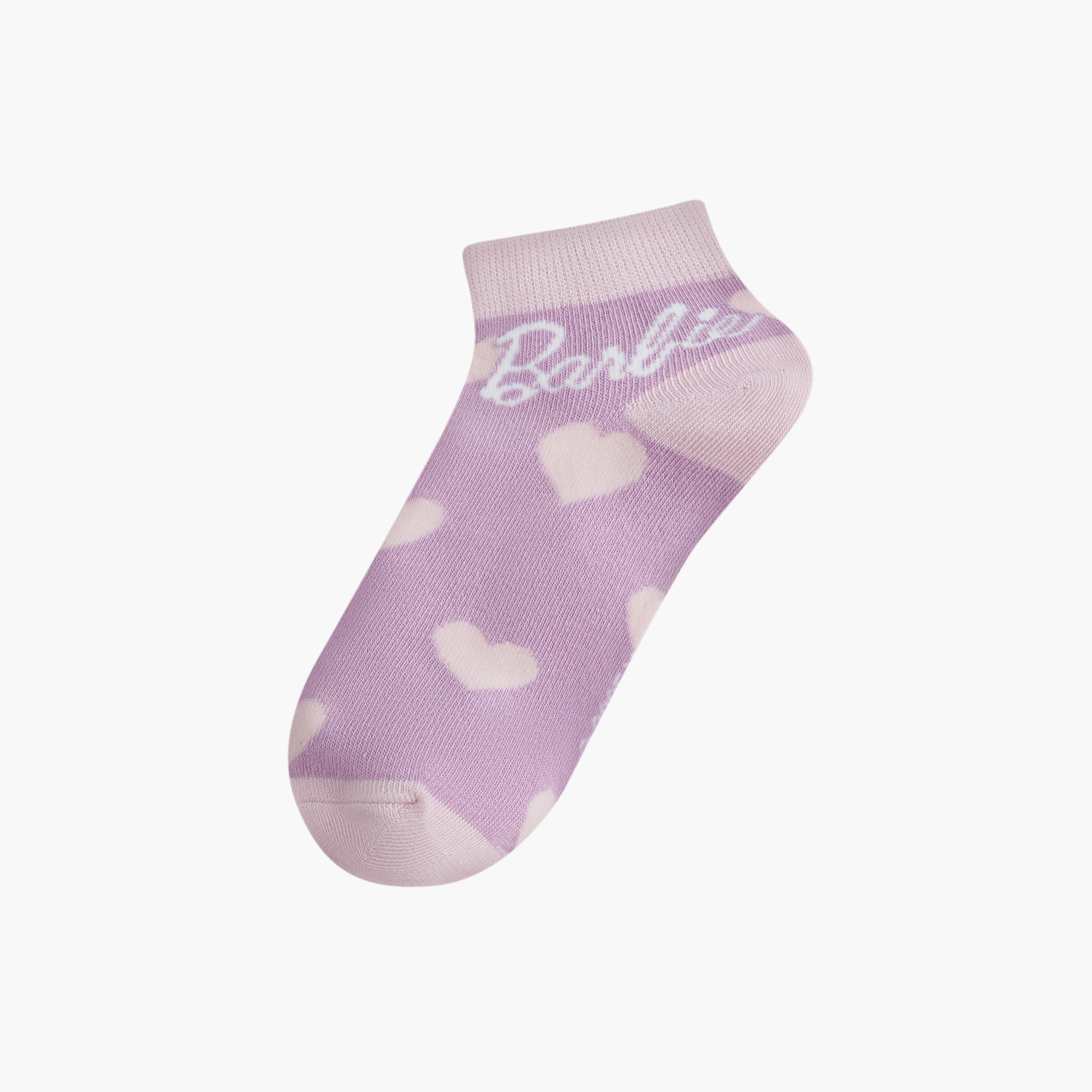 Barbie Print Ankle Length Socks - Set of 3-girls-accessories-socks-image-2
