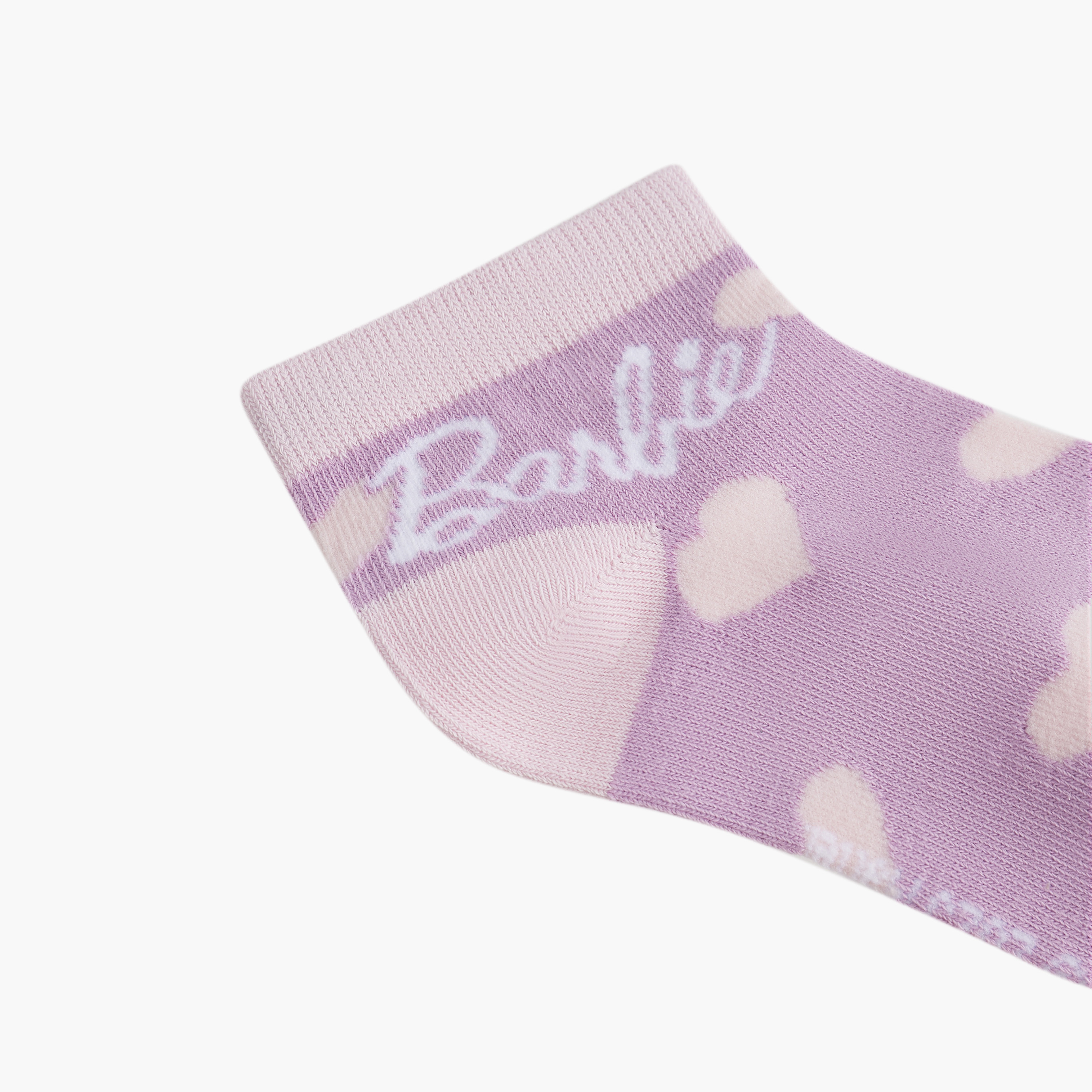 Barbie Print Ankle Length Socks - Set of 3-girls-accessories-socks-image-3